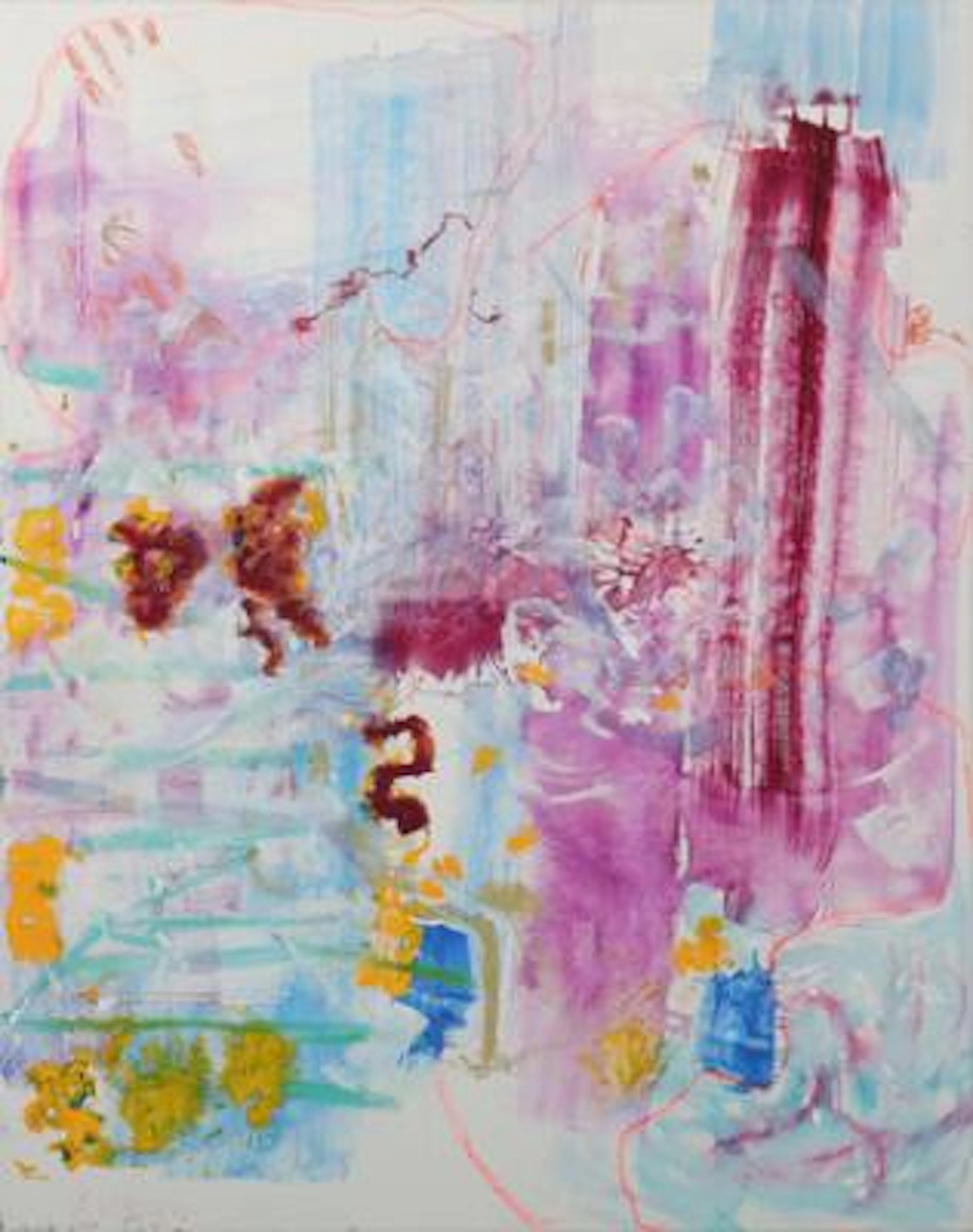 Nes Lerpa: Untitled, 1986. Unsigned. Oil on canvas. 165 x 130 cm.