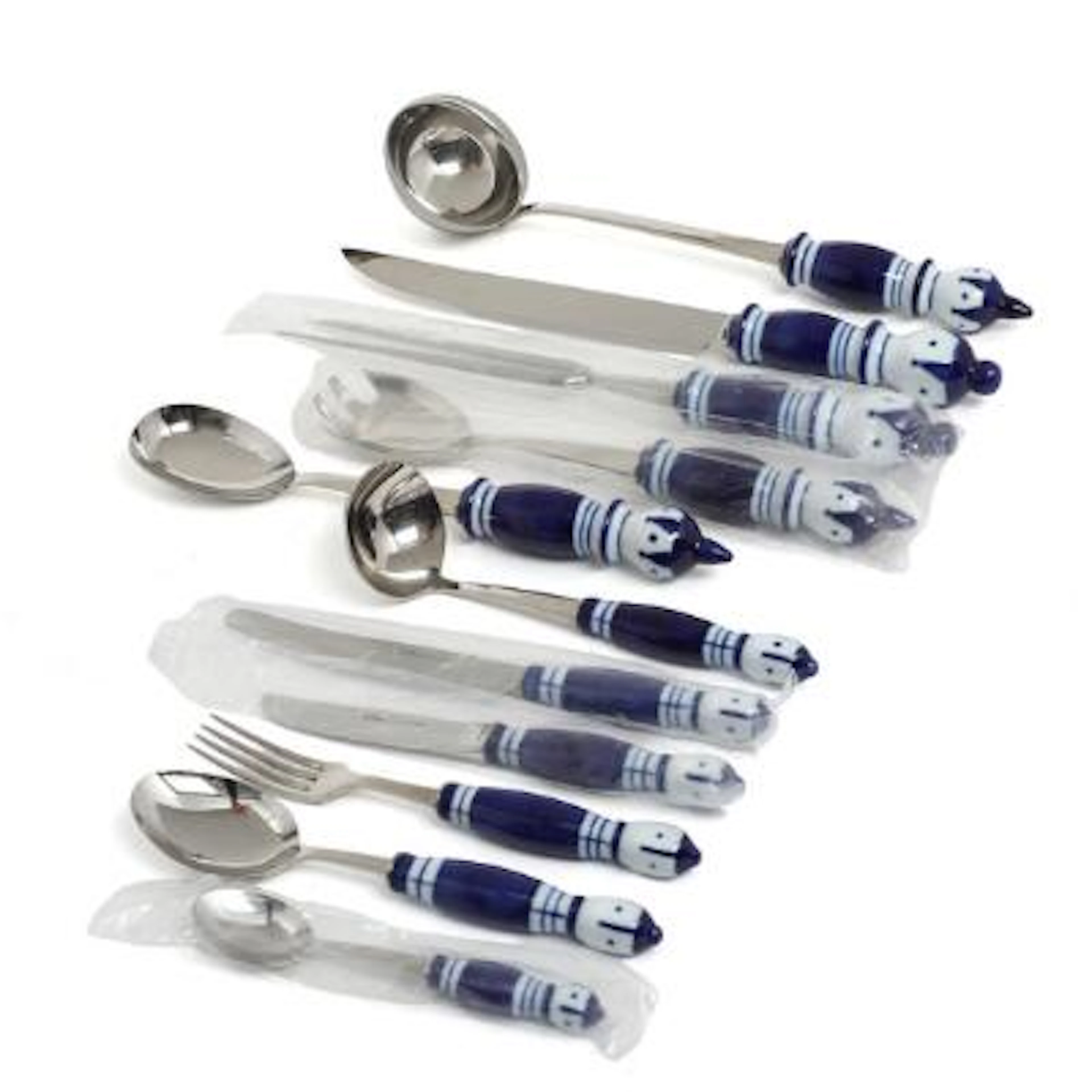 Bjørn Wiinblad: “Siena”. A stainless steel cutlery with porcelain