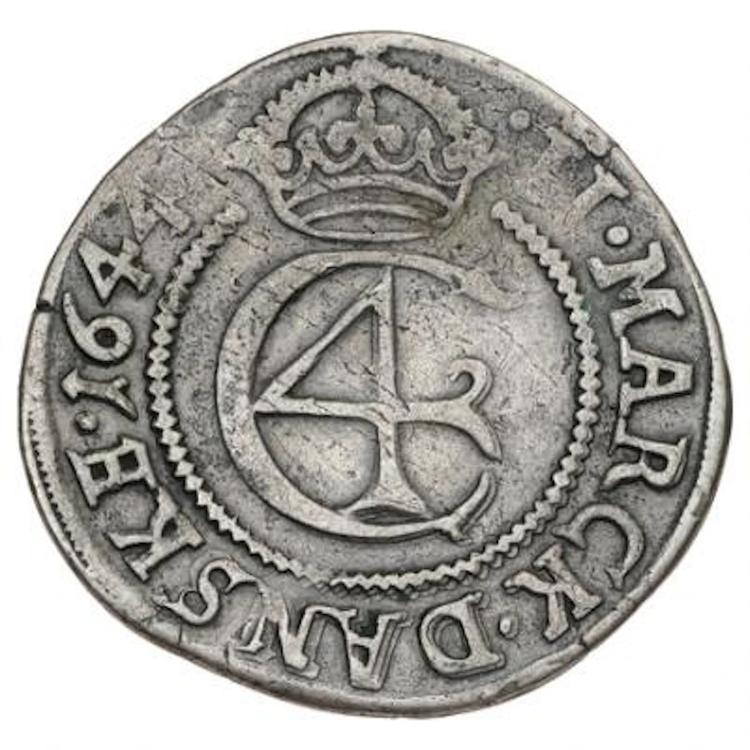 Christian IV, 2 mark 1644, H 148, Sieg 76.2 – Bruun Rasmussen Auctioneers