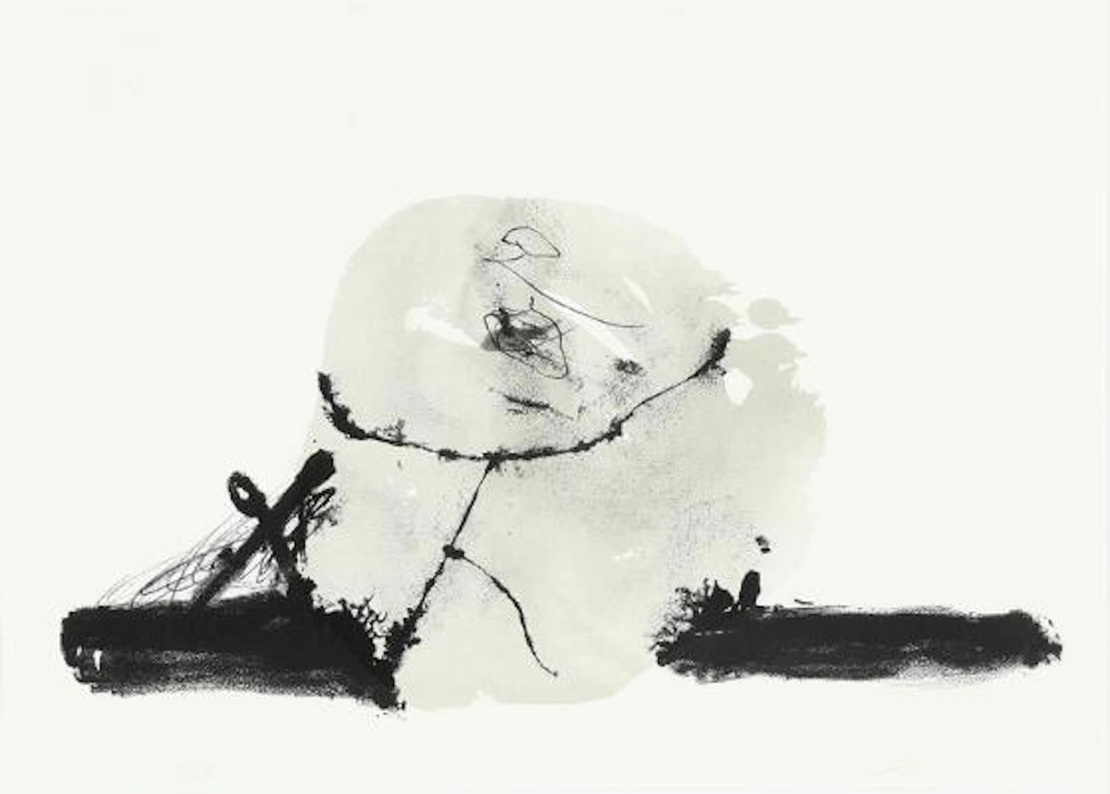 Antoni Tapies: Composition from Album St. Gallen. Signed Tapies, 40/75.