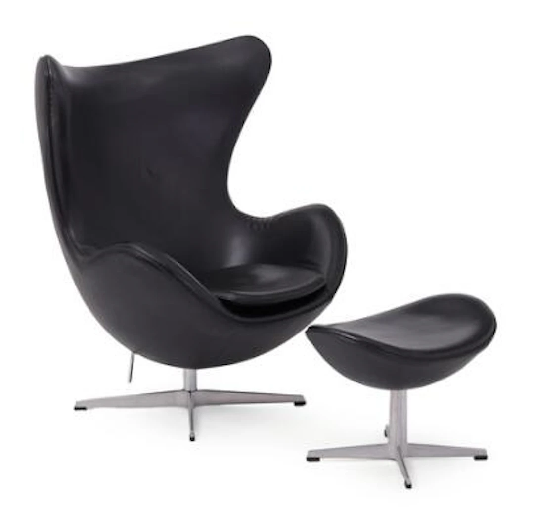 Arne Jacobsen: "The Egg" Lounge chair with swivel function and tilting