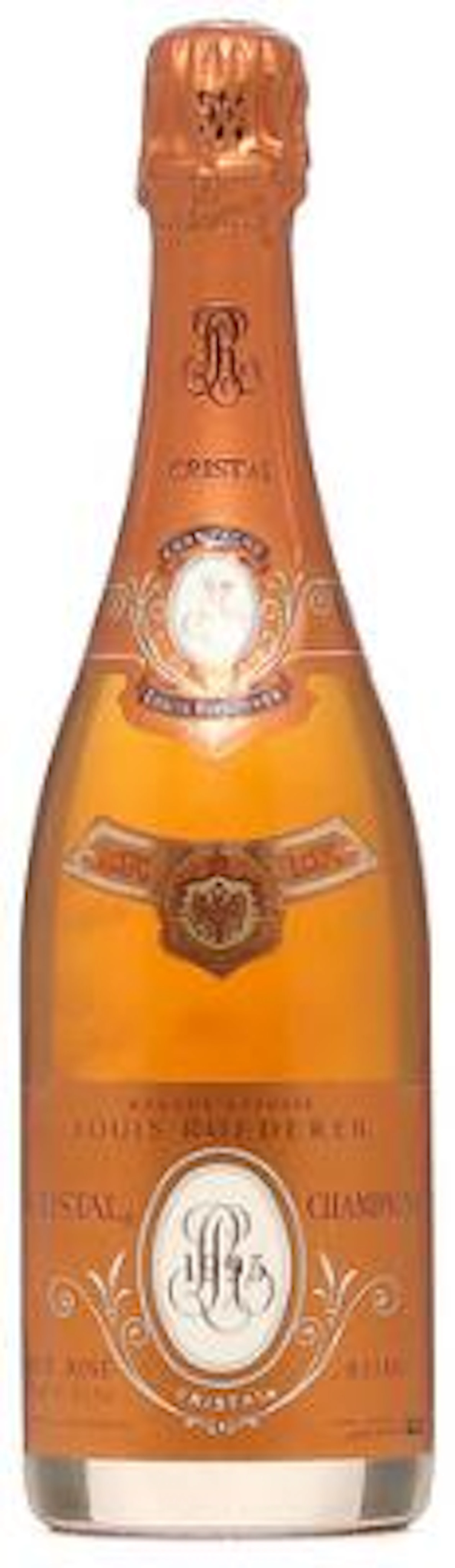 1 bt. Champagne "Cristal" Rosé, Louis Roederer 1995 A (hf/in). Owc.
