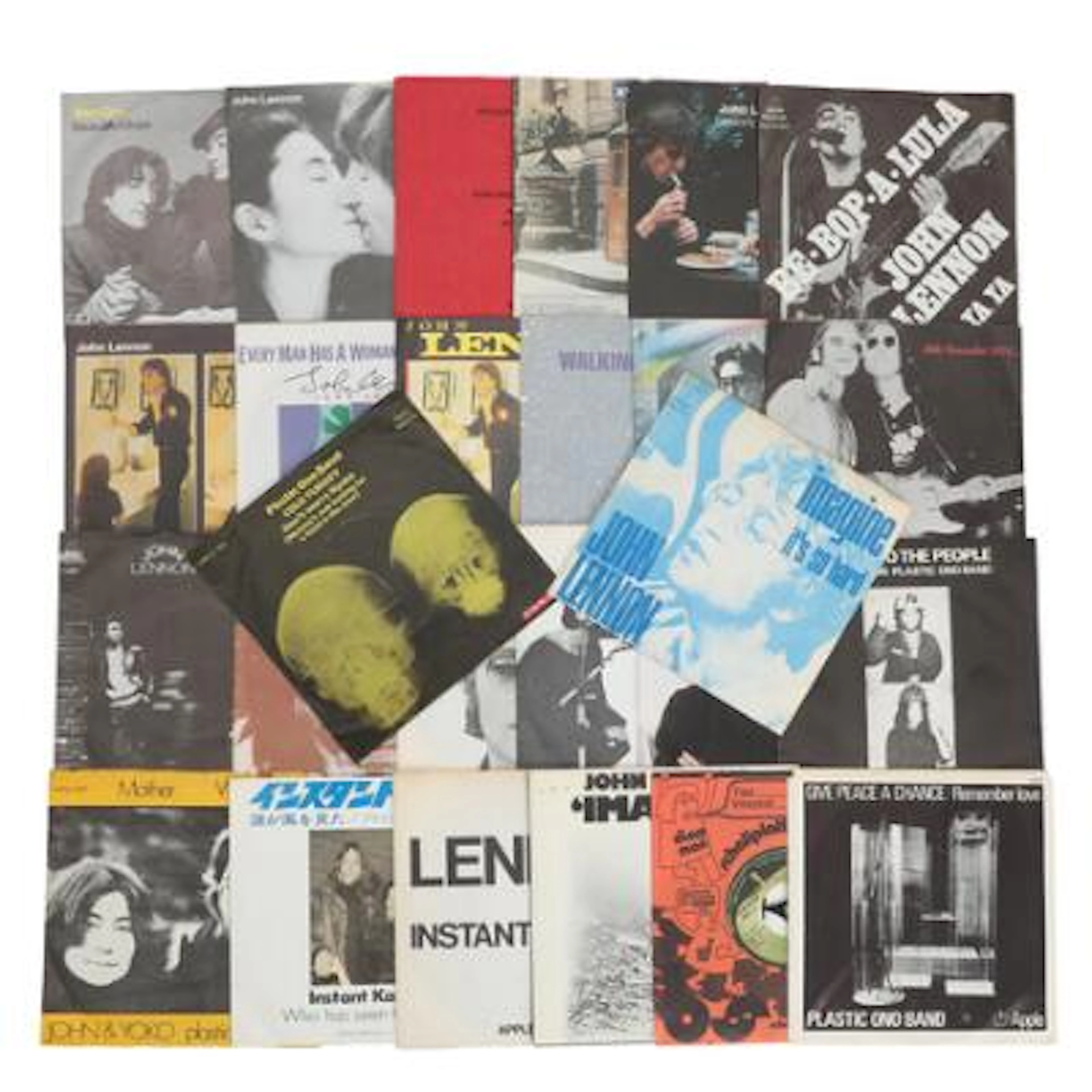 The Beatles: 32 singles with John Lennon. 33 singles with George Harrison.