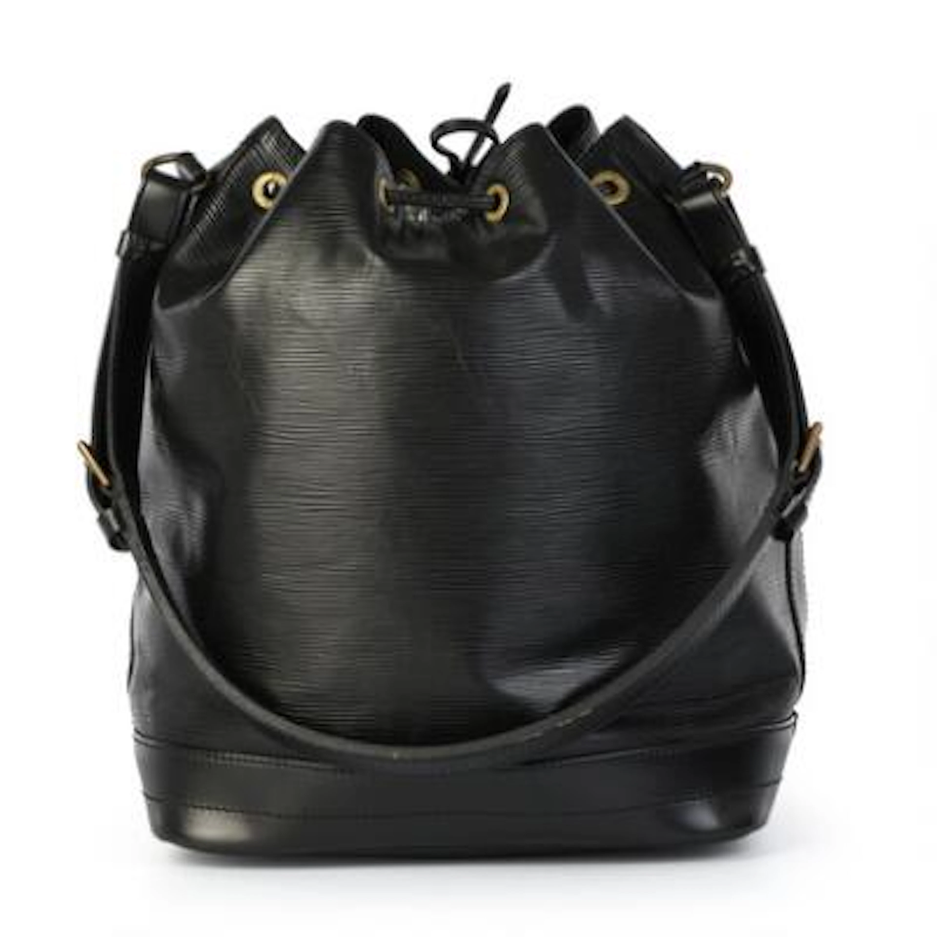Louis Vuitton: A "Noé" bag of black Epi Leather with gold-tone hardware