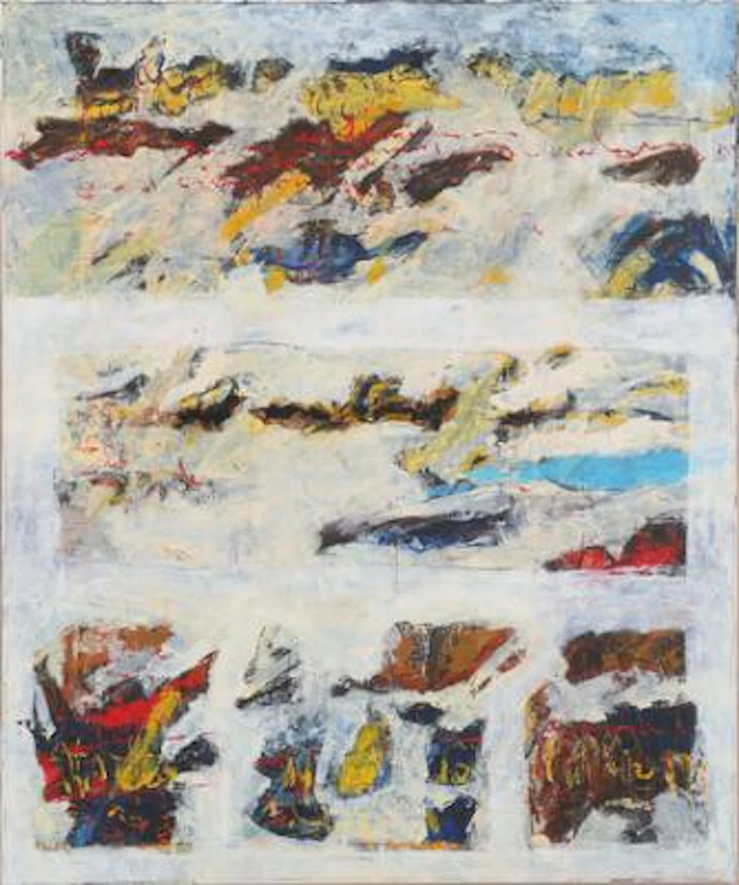 Richard Smeets: Composition, 2011. Signed on the reverse. Oil on canvas.