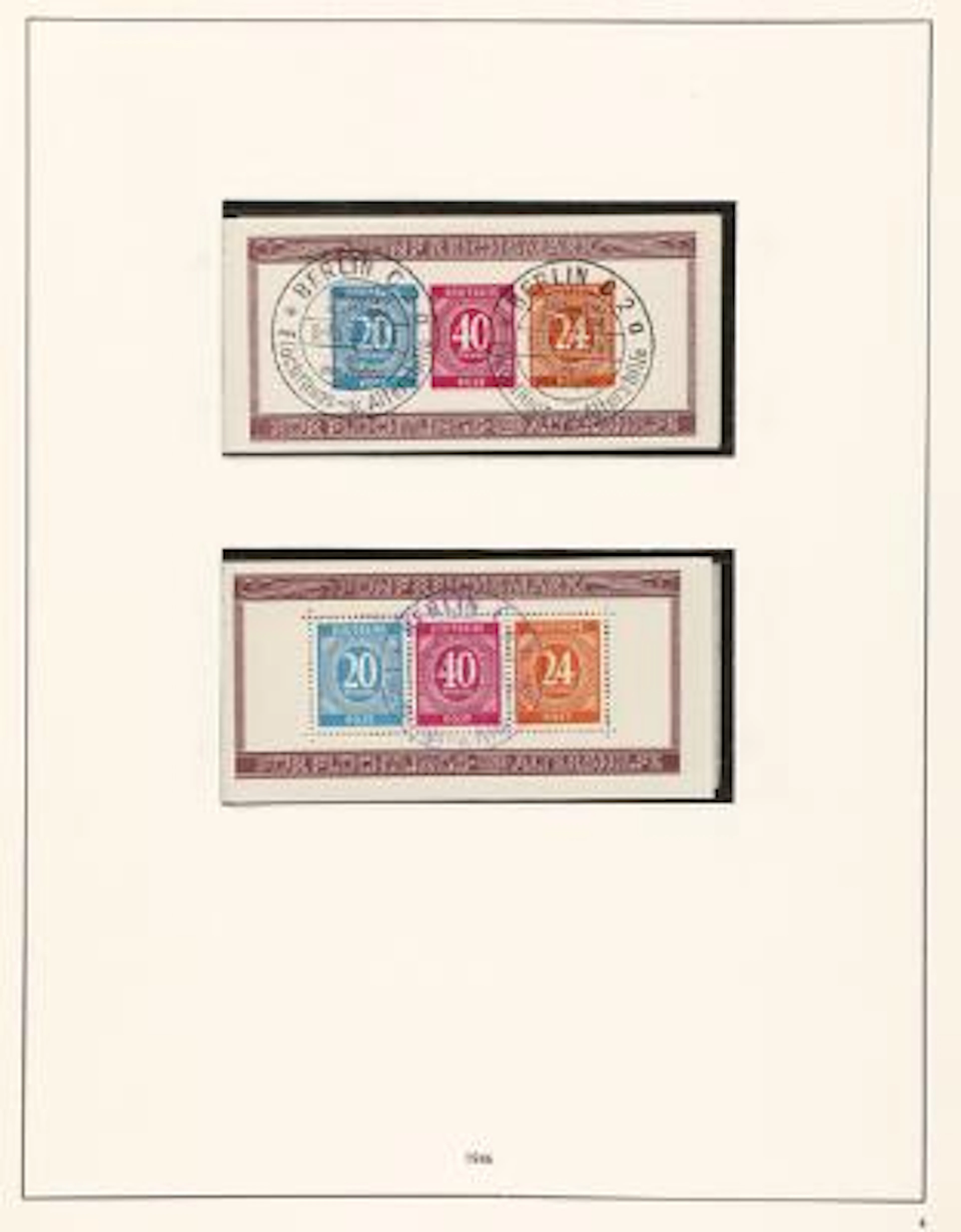 Germany. Zones. Collection in a ring binder incl. several souvenir