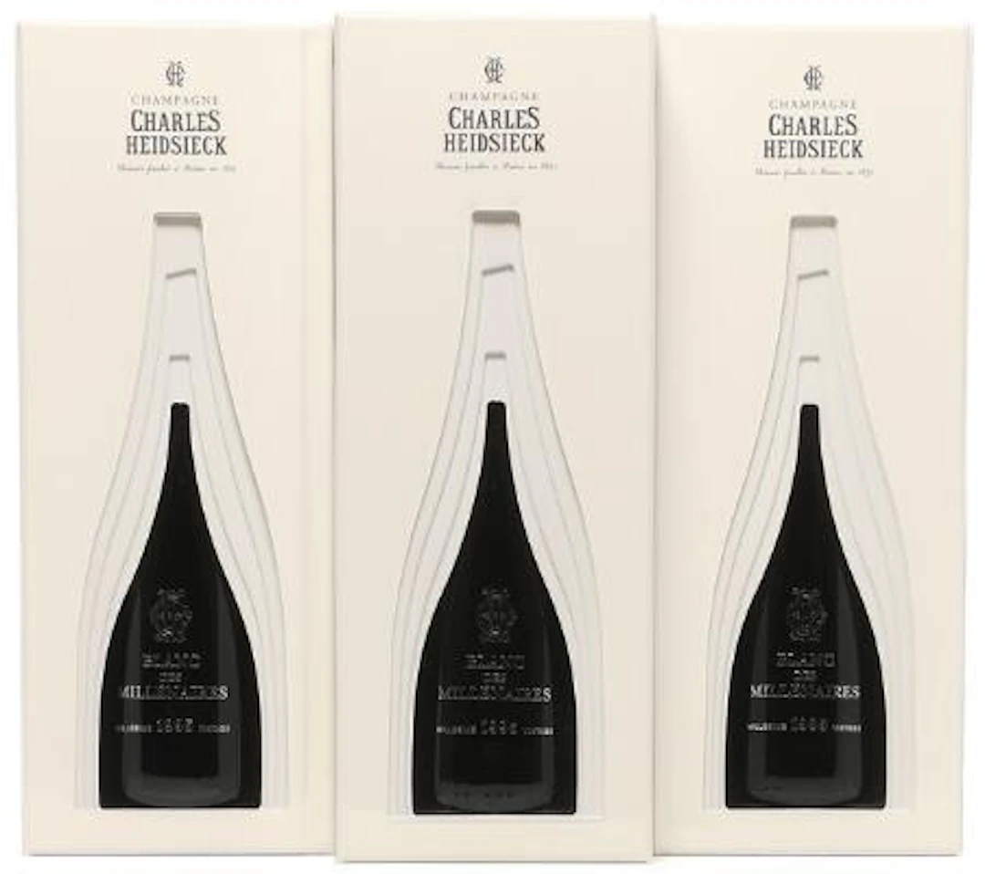 3 bts. Champagne "Blanc des Millénaires", Charles Heidsieck 1995 A