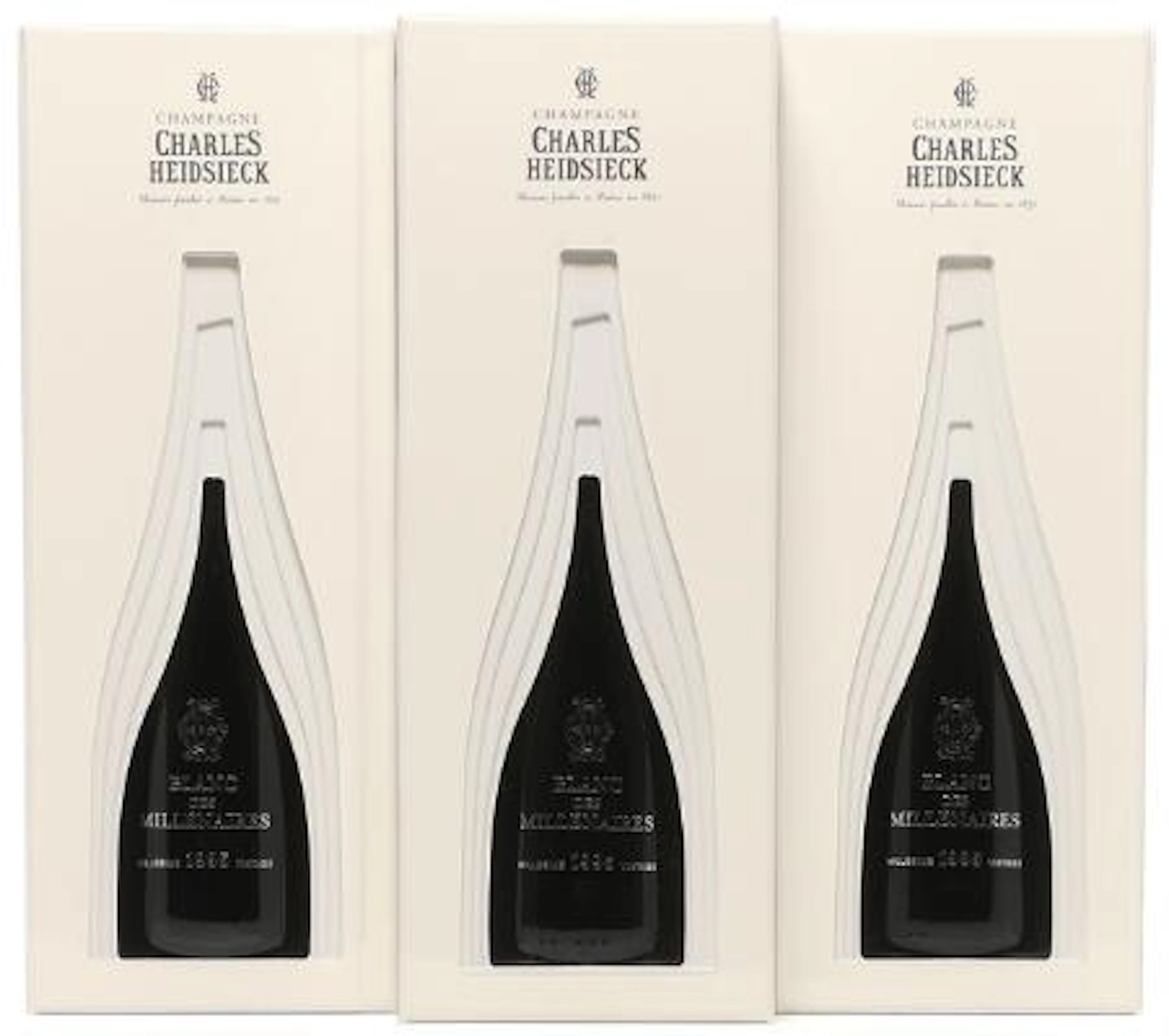 3 bts. Champagne "Blanc des Millénaires", Charles Heidsieck 1995 A