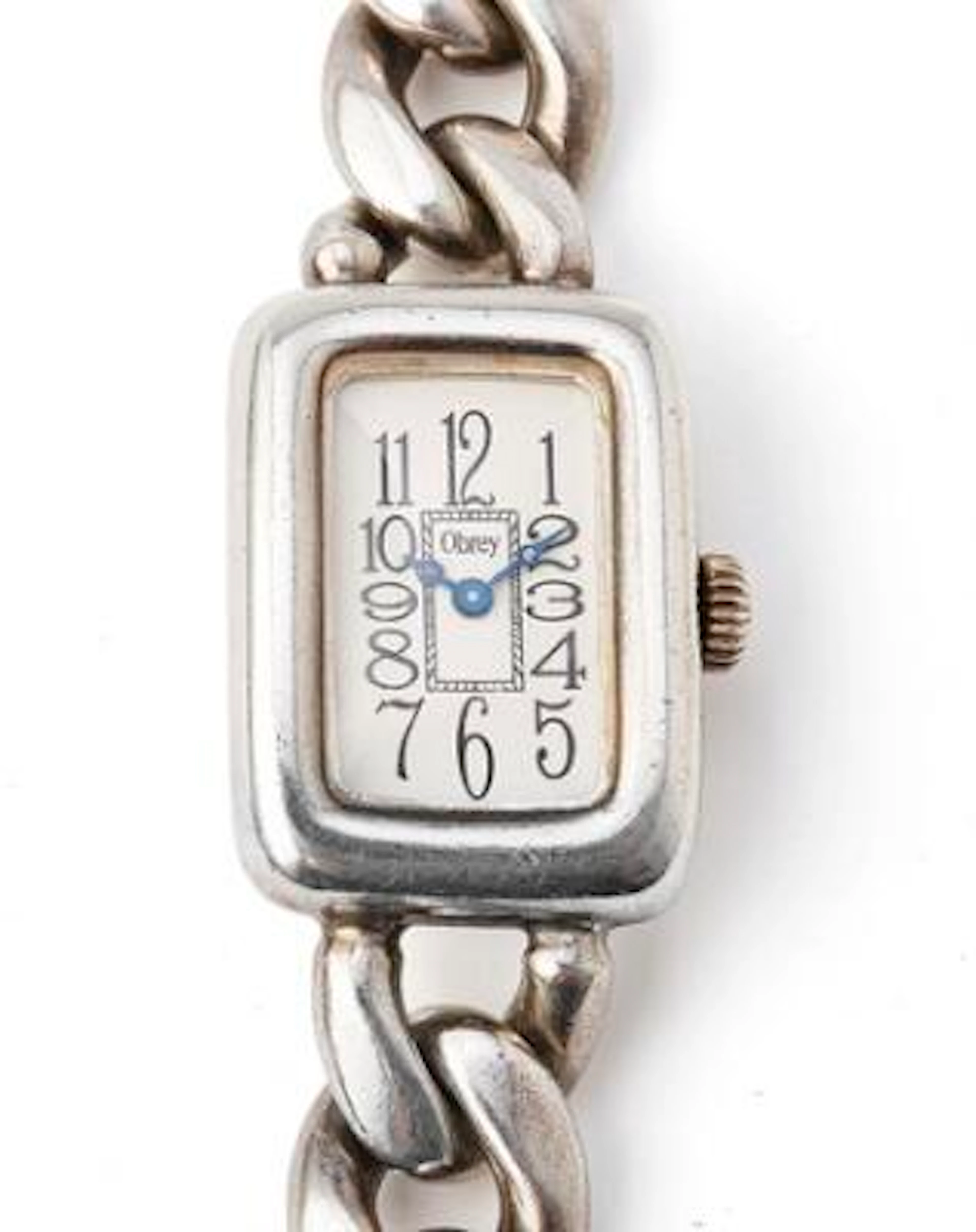 Obrey: Wristwatch of sterling silver. Quartz movement. 2005. – Bruun