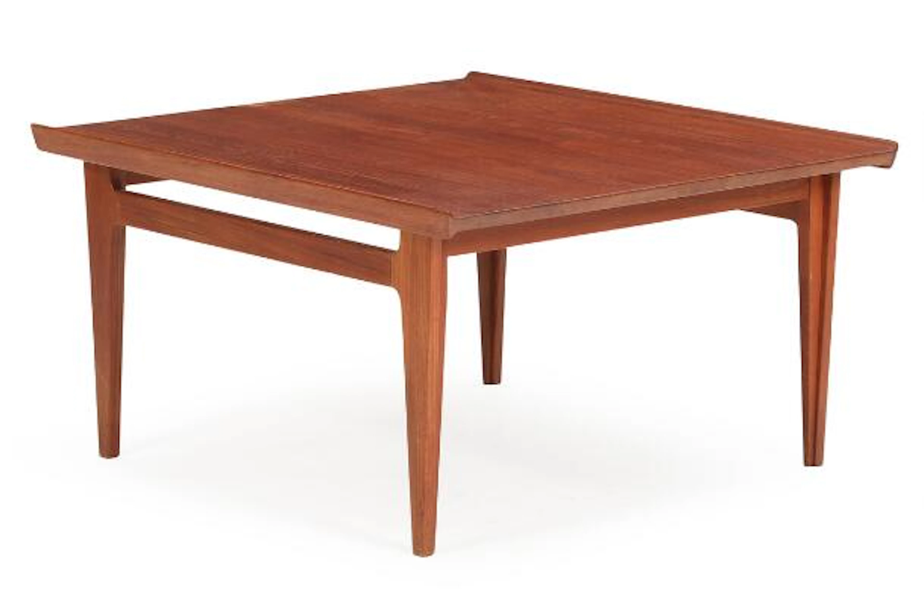 Finn Juhl: Solid teak coffee table. 1960s. H. 45 cm. L. 84 cm. W.