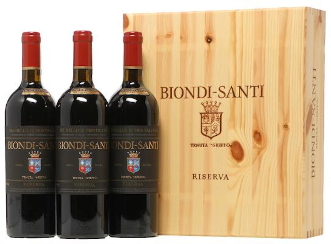 3 bts. Brunello di Montalcino, "Tenuta Greppo" Riserva, Biondi-Santi
