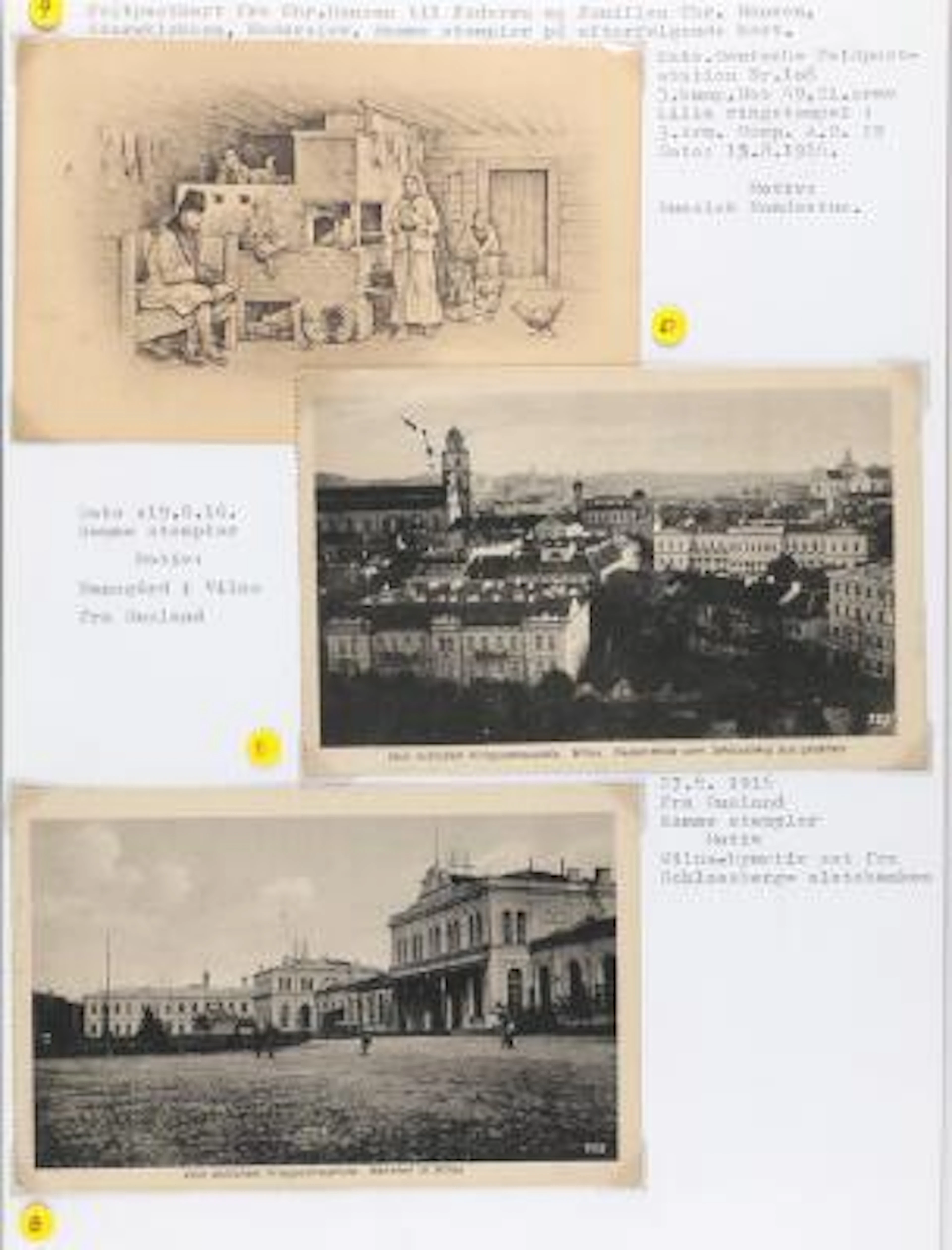 1910-1918. Extensive coll. in 4 large binders containing fieldpost