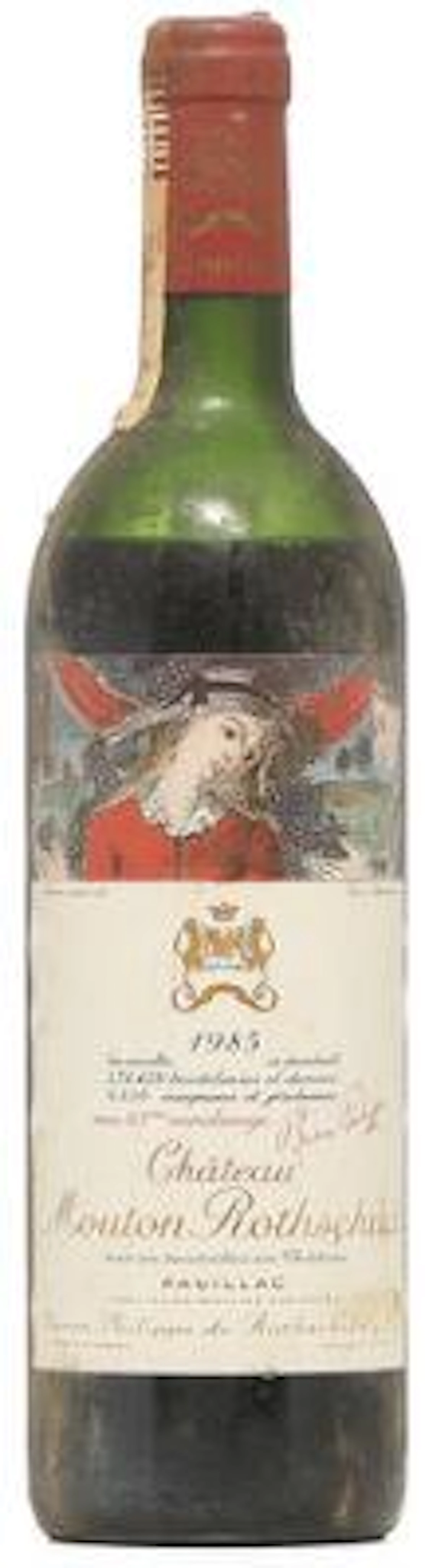1 bt. Château Mouton Rothschild, Pauillac. 1. Cru Classé 1985 C/D