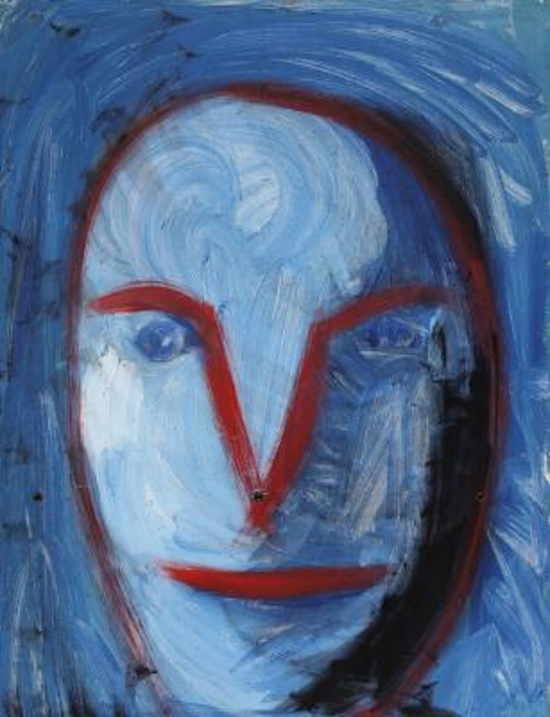 Wiliam Skotte Olsen: Portrait. Signed WSO 94. Oil on panel. 48.5 ×