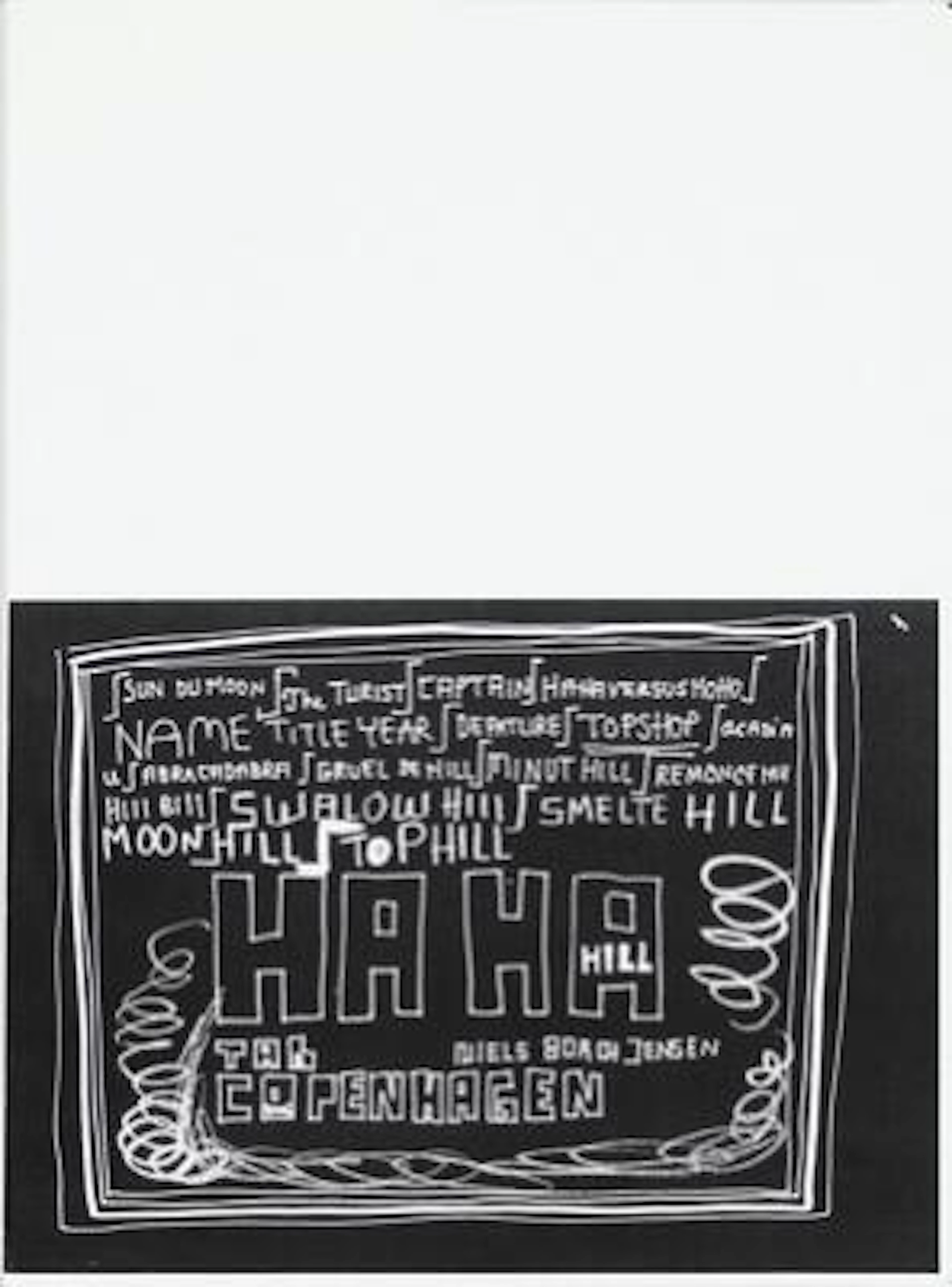 Tal R: "Ha Ha Hill", 2005. Portfolio with 12 compositions. Etchings.