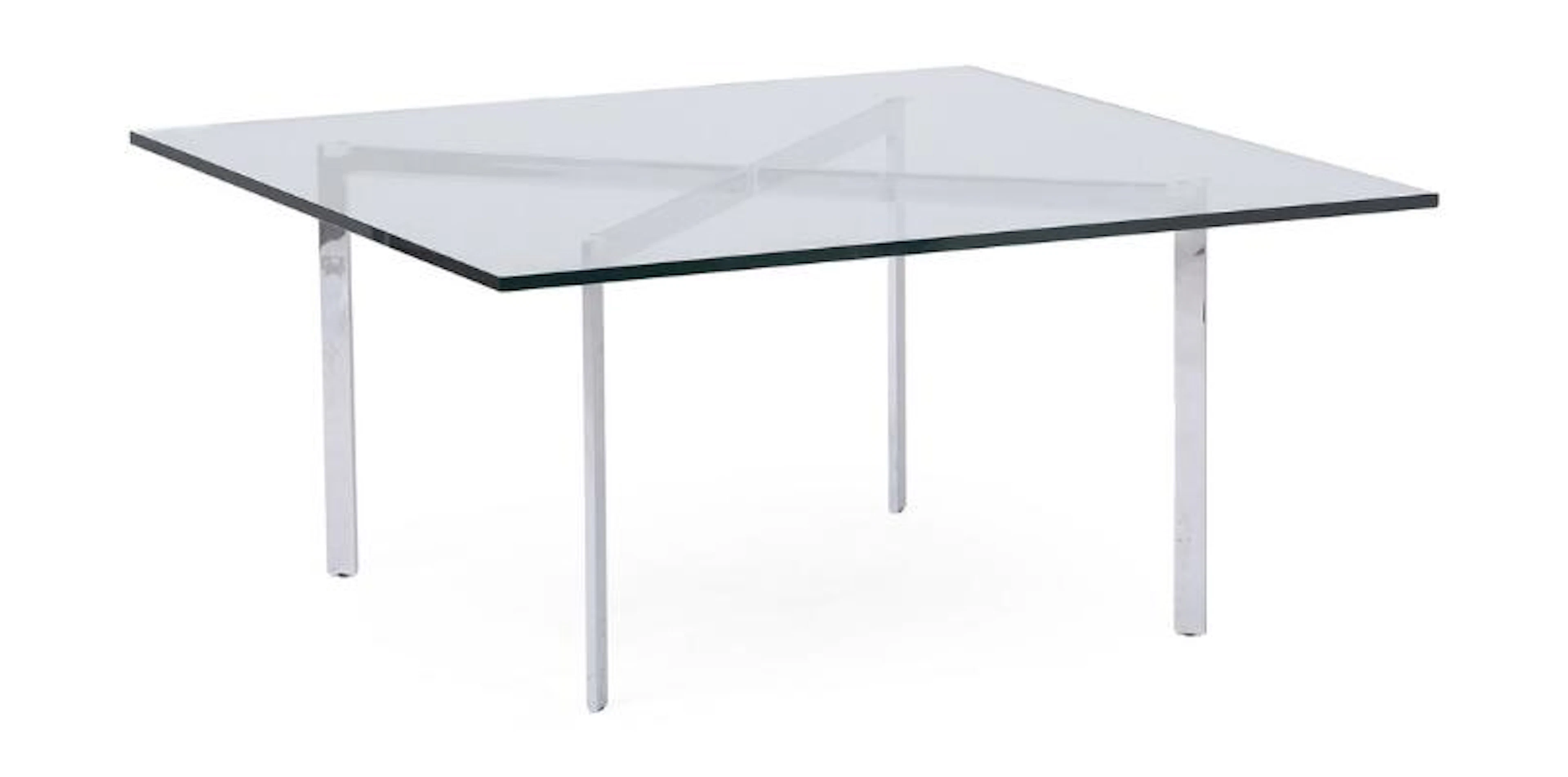 Ludwig Mies van der Rohe: "Barcelona". Quadratic coffee table with