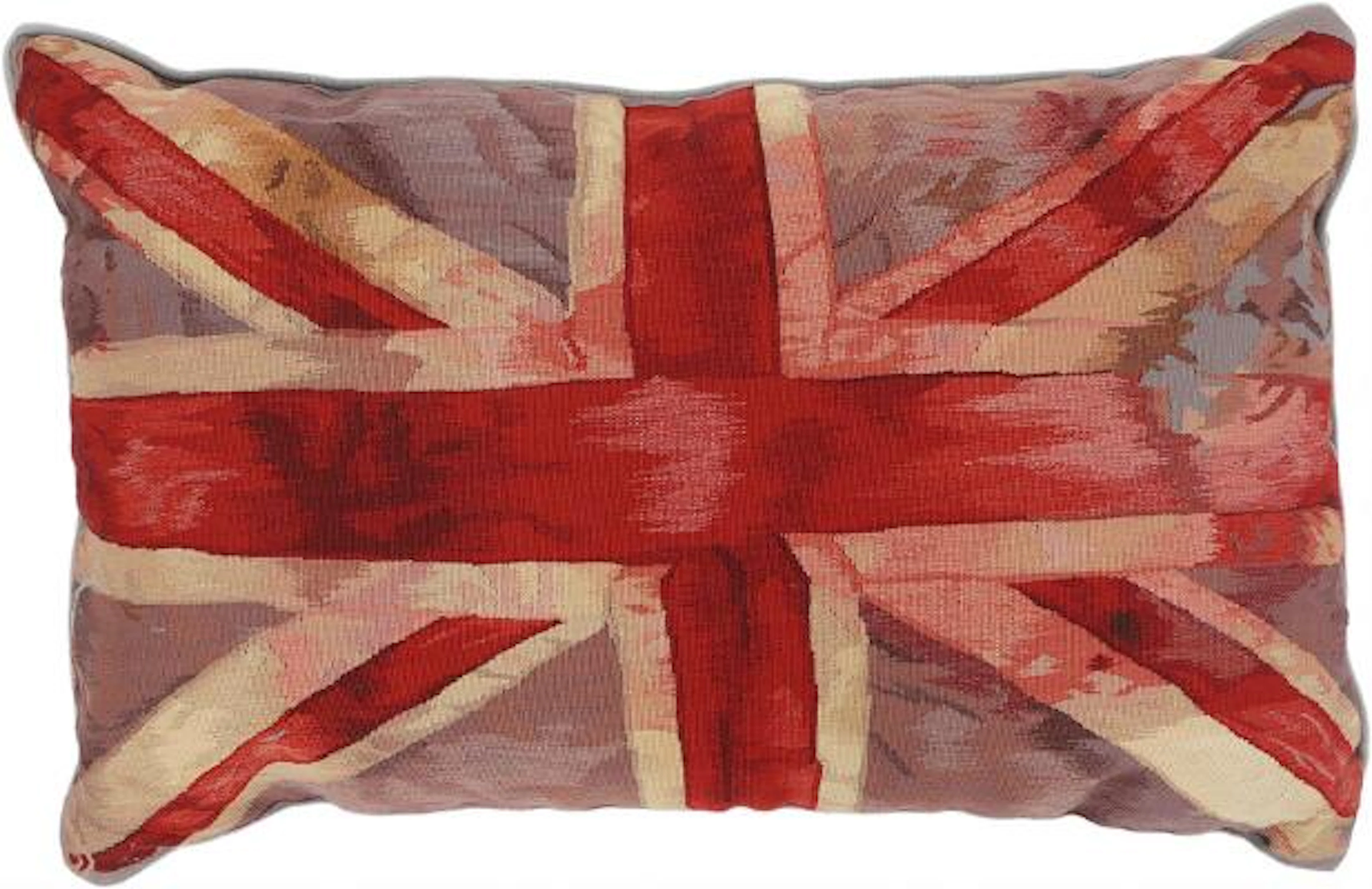 Vivienne Westwood: VW Red flag cushion. Manufactured by Rug Company.