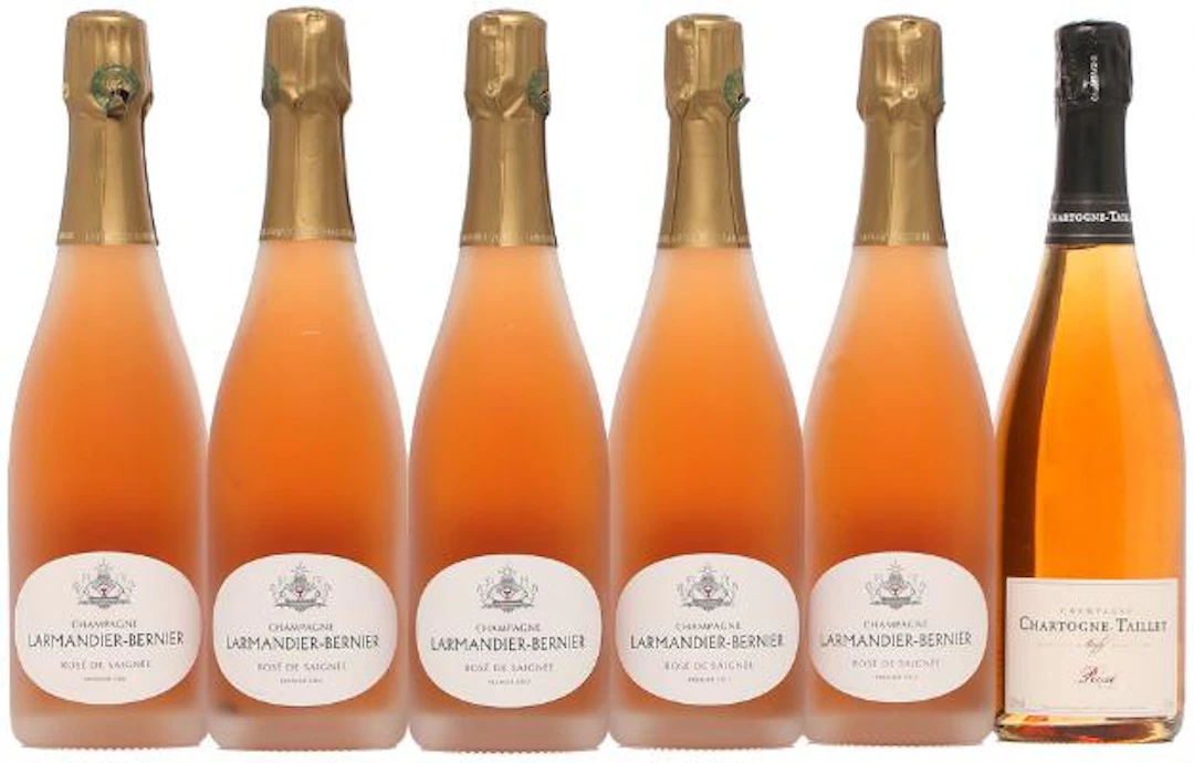 5 bts. Champagne Rosé 1. Cru "Rosé de Saignée", Larmandier-Bernier