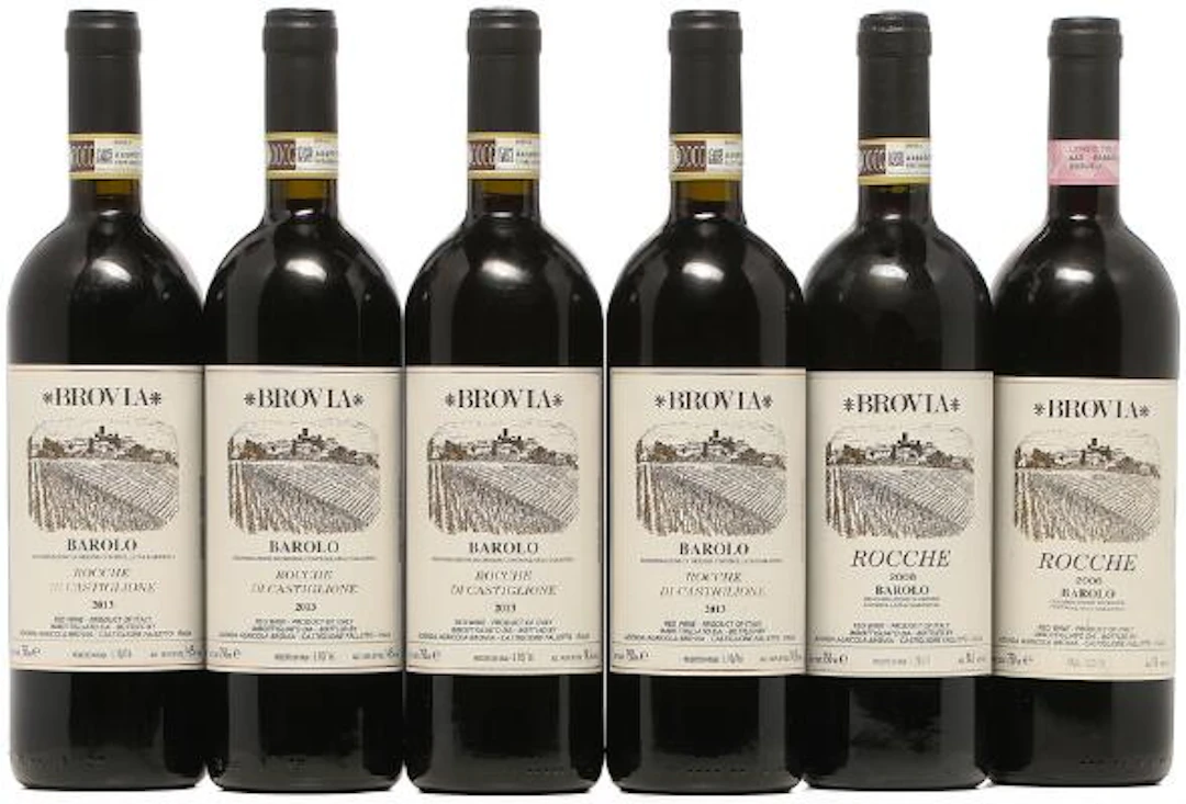 4 bts. Barolo "Rocche di Castiglione", Brovia 2013 A (hf/in). etc.