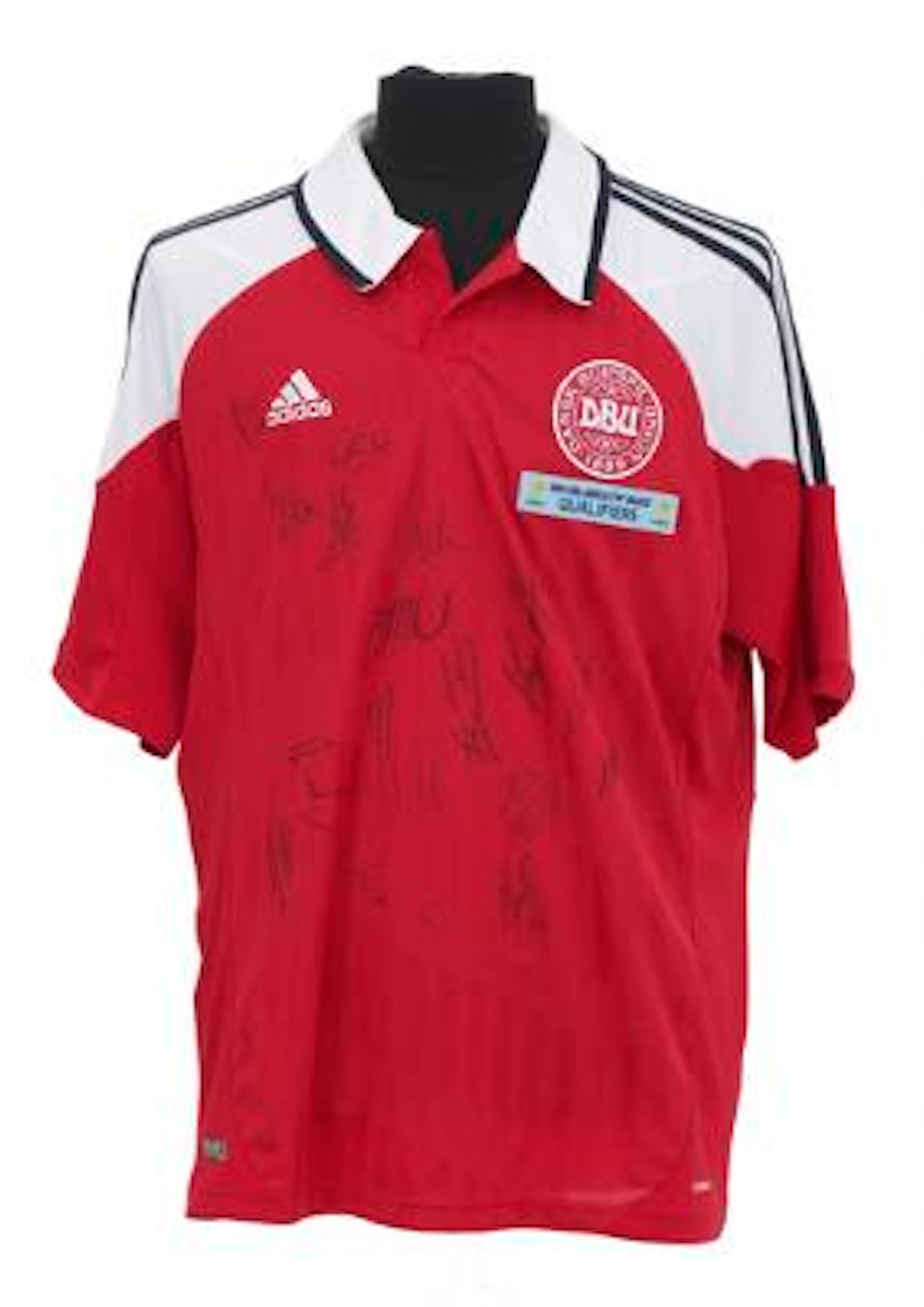 Official Danish DBU (Danish Footoball Association) football team shirt