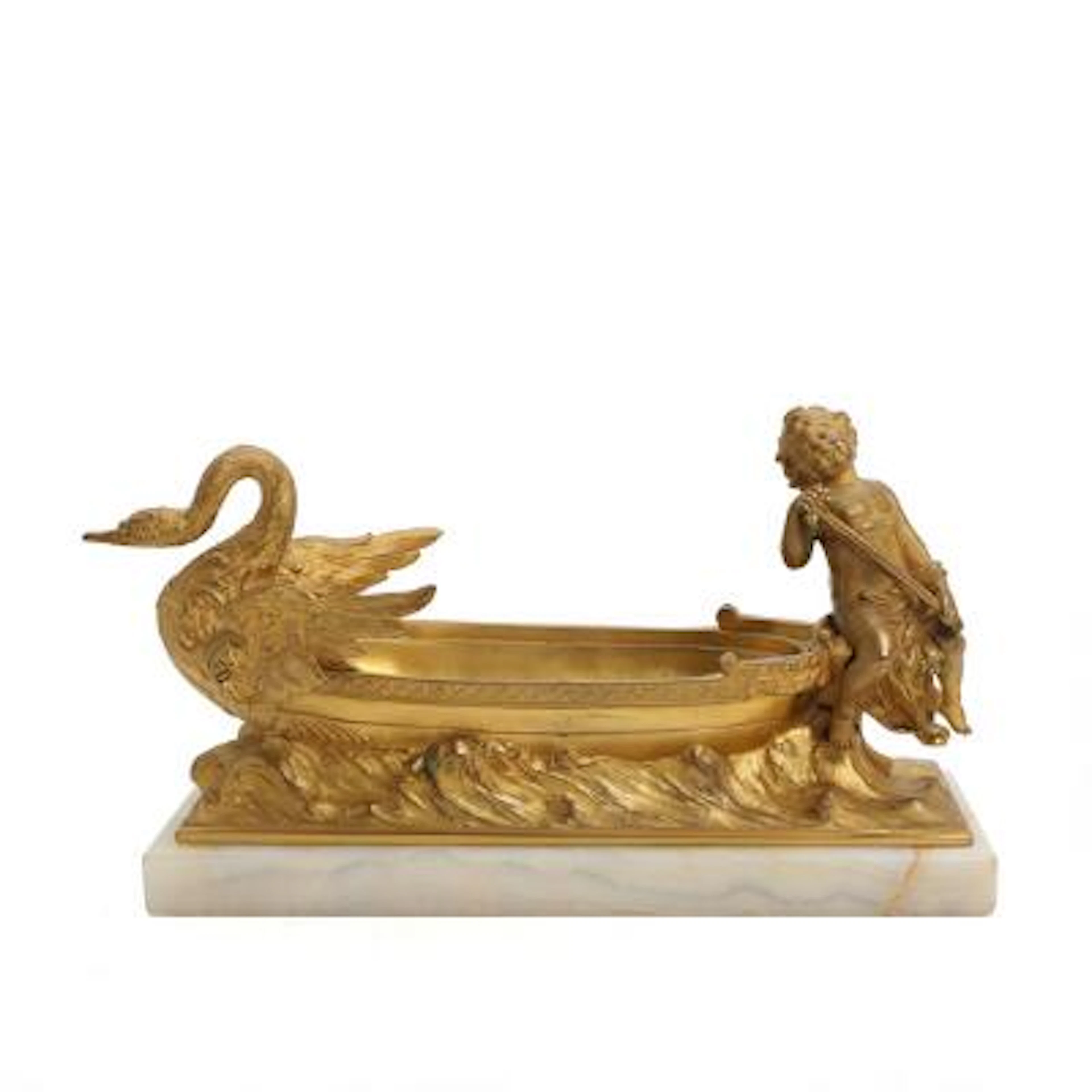 Carl Kauba: A Circa 1900 gilt bronze centrepiece, cast in the form
