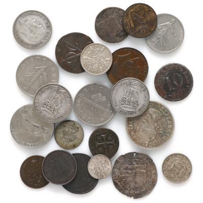 Small collection of foreign coins, in total 22 pcs – Bruun Rasmussen