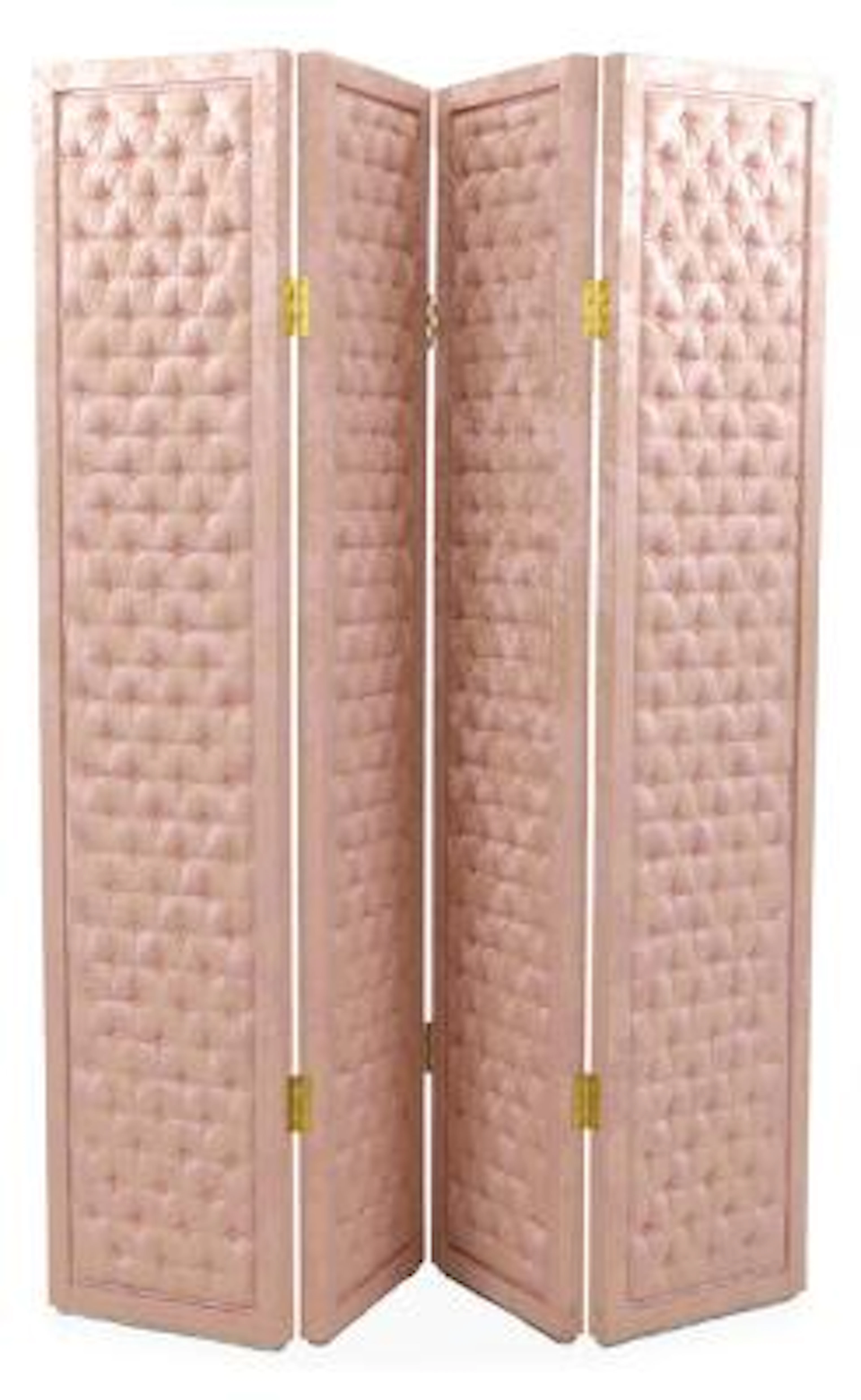 A four-panel folding screen upholstered with damask silk. 2026. H.
