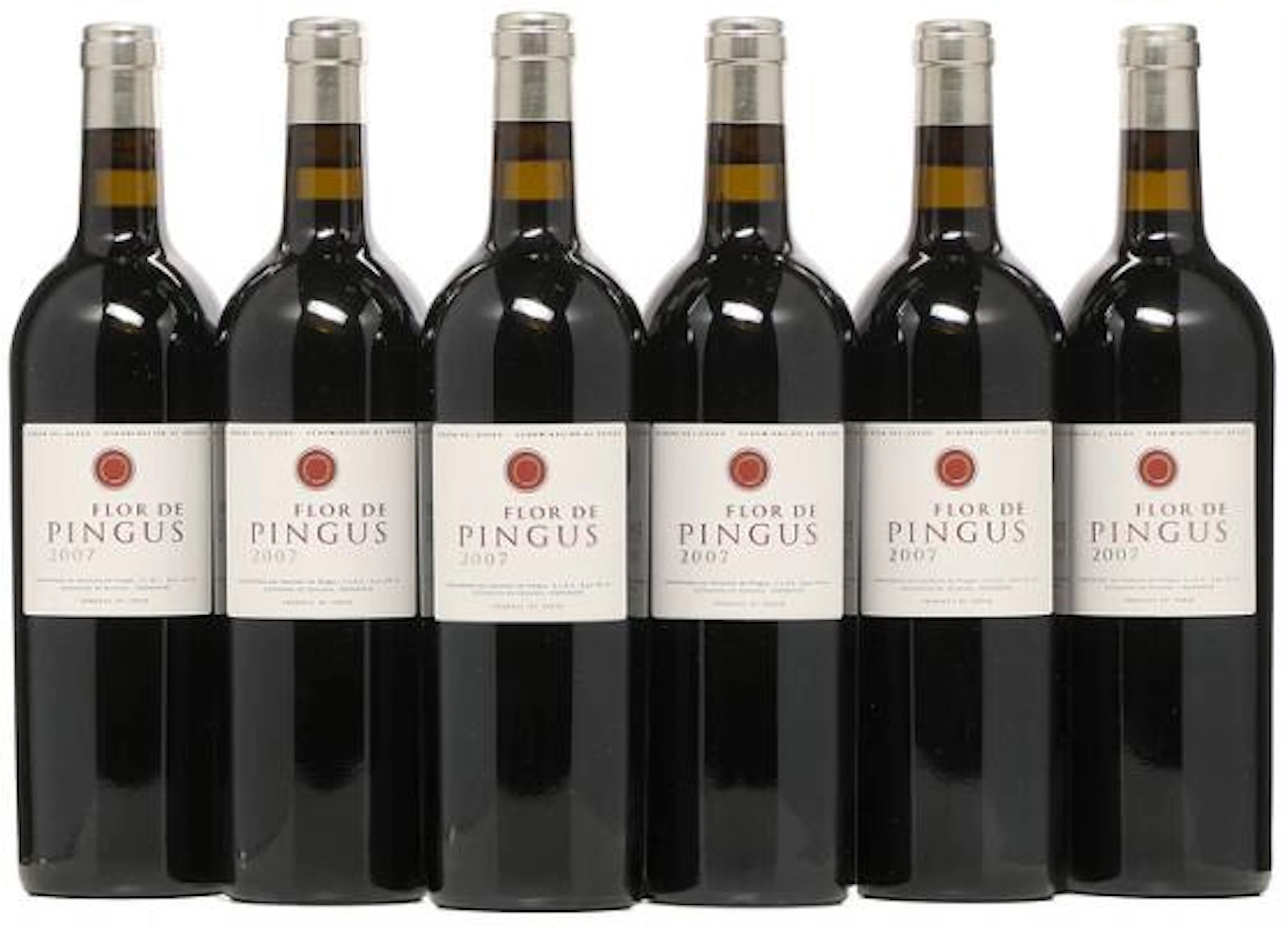 6 bts. Flor De Pingus, Dominio de Pingus, Ribera Del Duero 2007 A