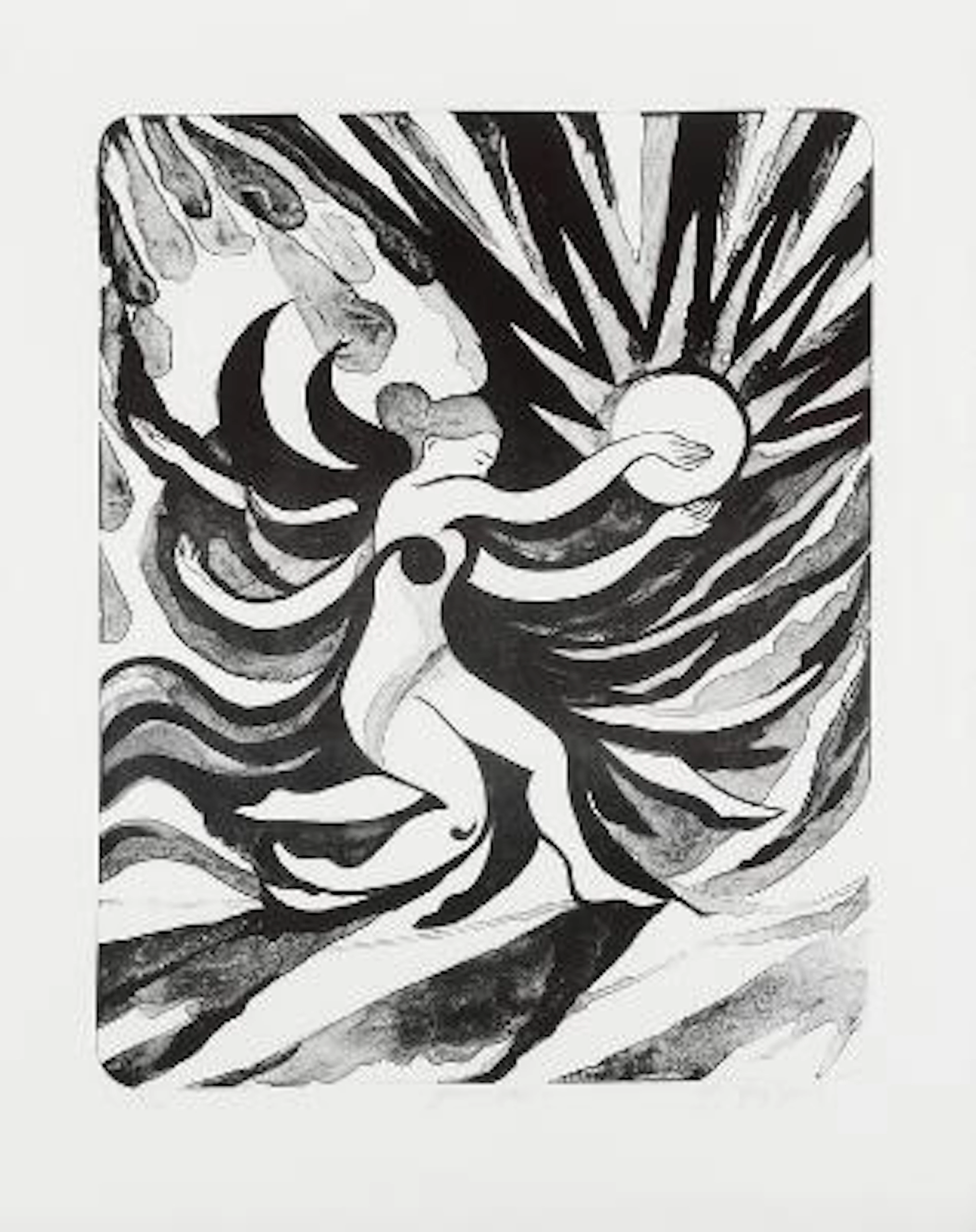 Johanne Helga Heiberg: "Yelda", 2023. Signed. Lithograph. 69.5 x 55