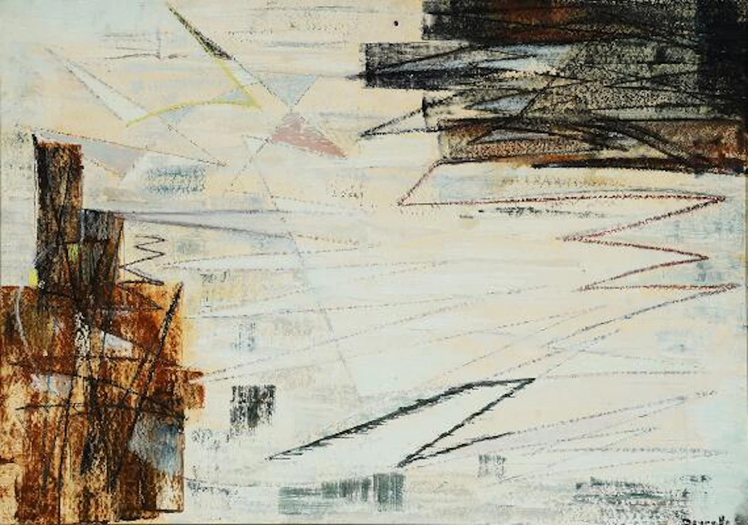 Jean Deyrolle: Untitled (No. 285), 1960. Signed Deyrolle. Tempera
