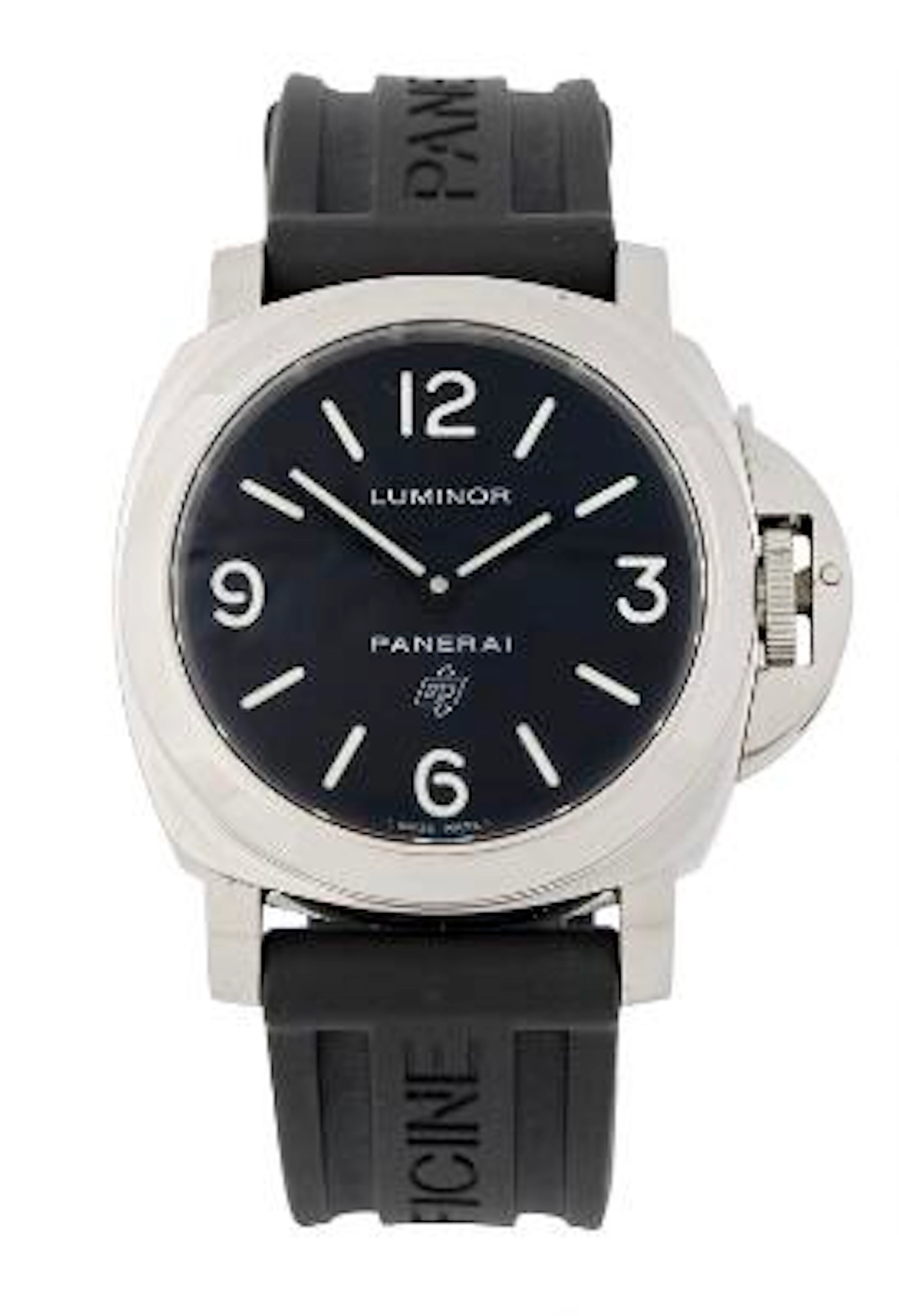 Panerai: Luminor Base Logo of steel, ref. PAM00000/OP6616. Mechanical