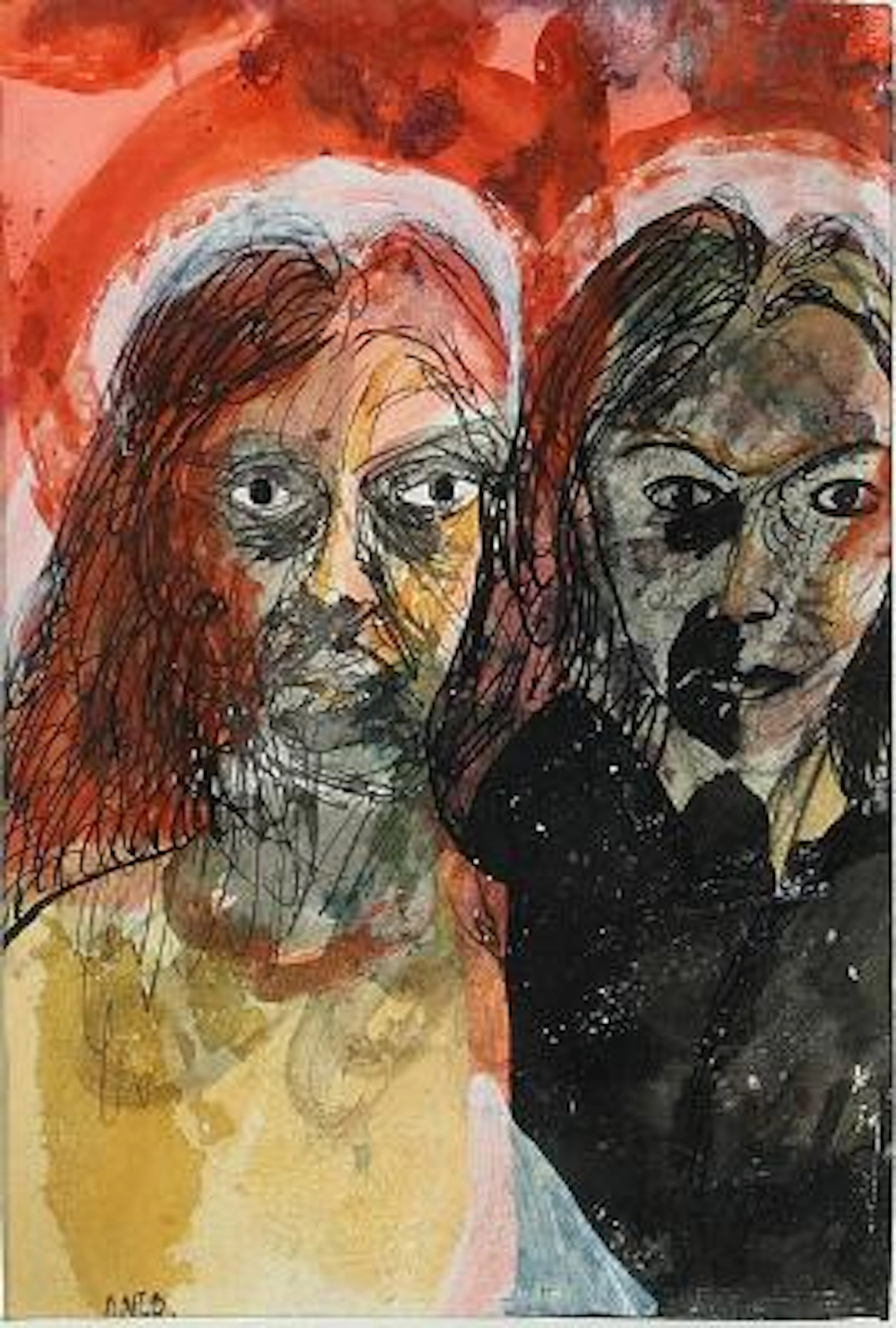 Wiliam Skotte Olsen: Three compositions. All signed WSO. Watercolour