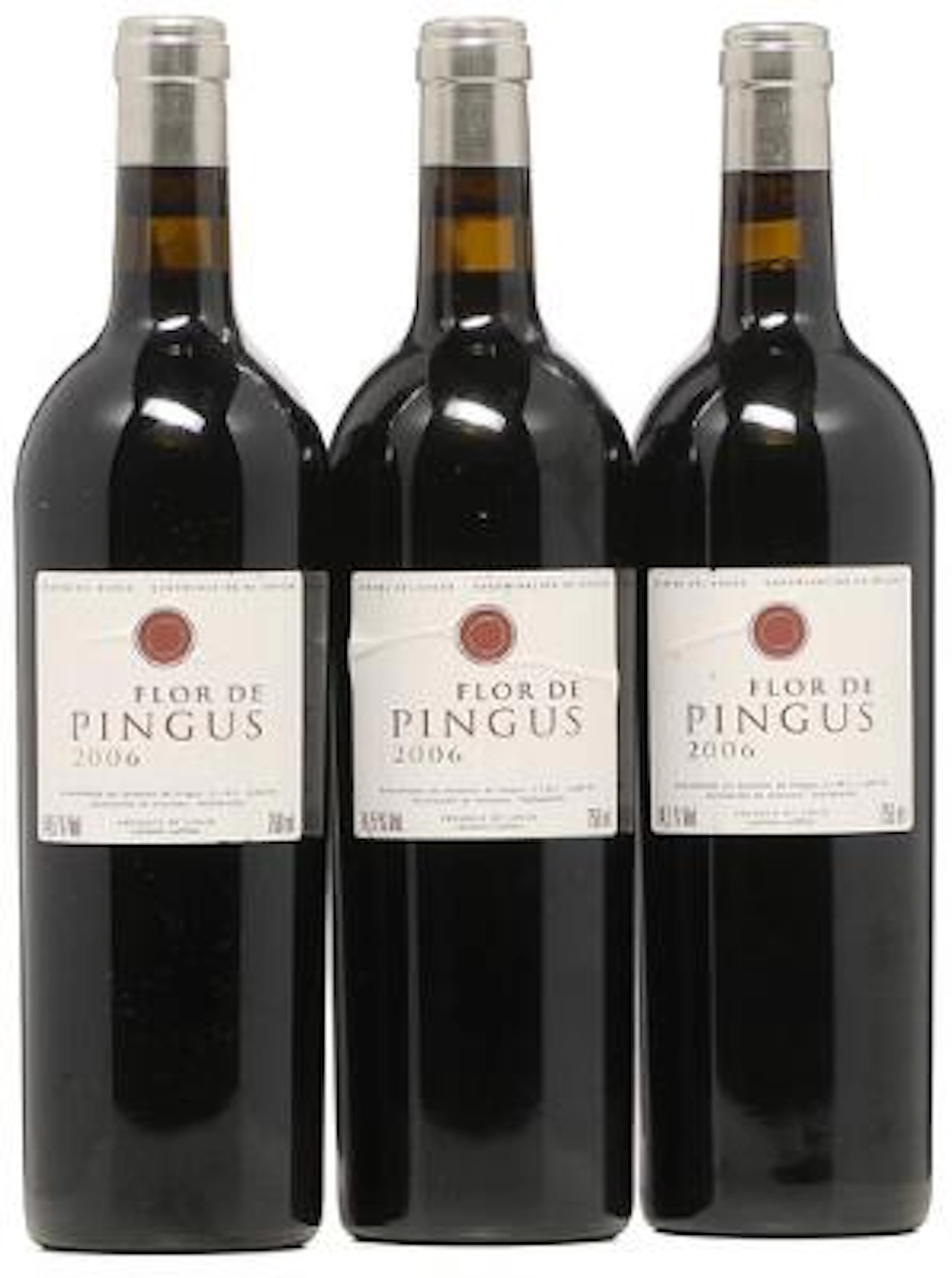 3 bts. Flor De Pingus, Dominio de Pingus, Ribera Del Duero 2006 A