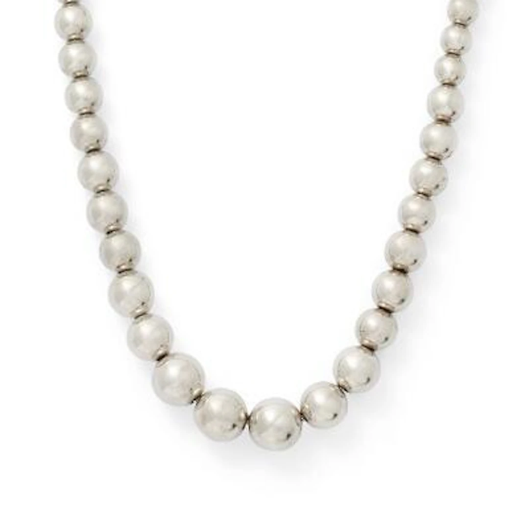Tiffany & Co.: A graduated necklace of sterling silver. HardWear collection.