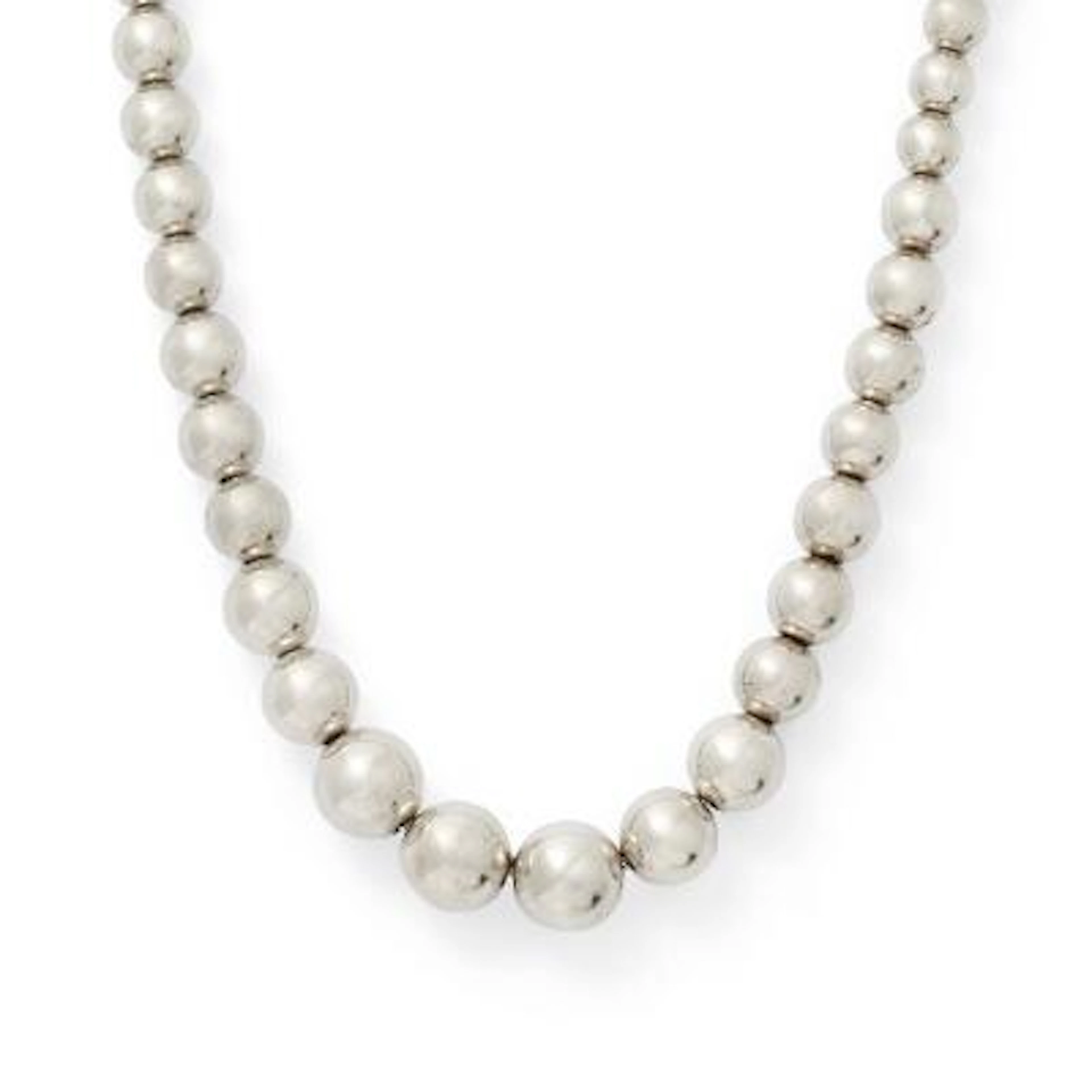 Tiffany & Co.: A graduated necklace of sterling silver. HardWear collection.