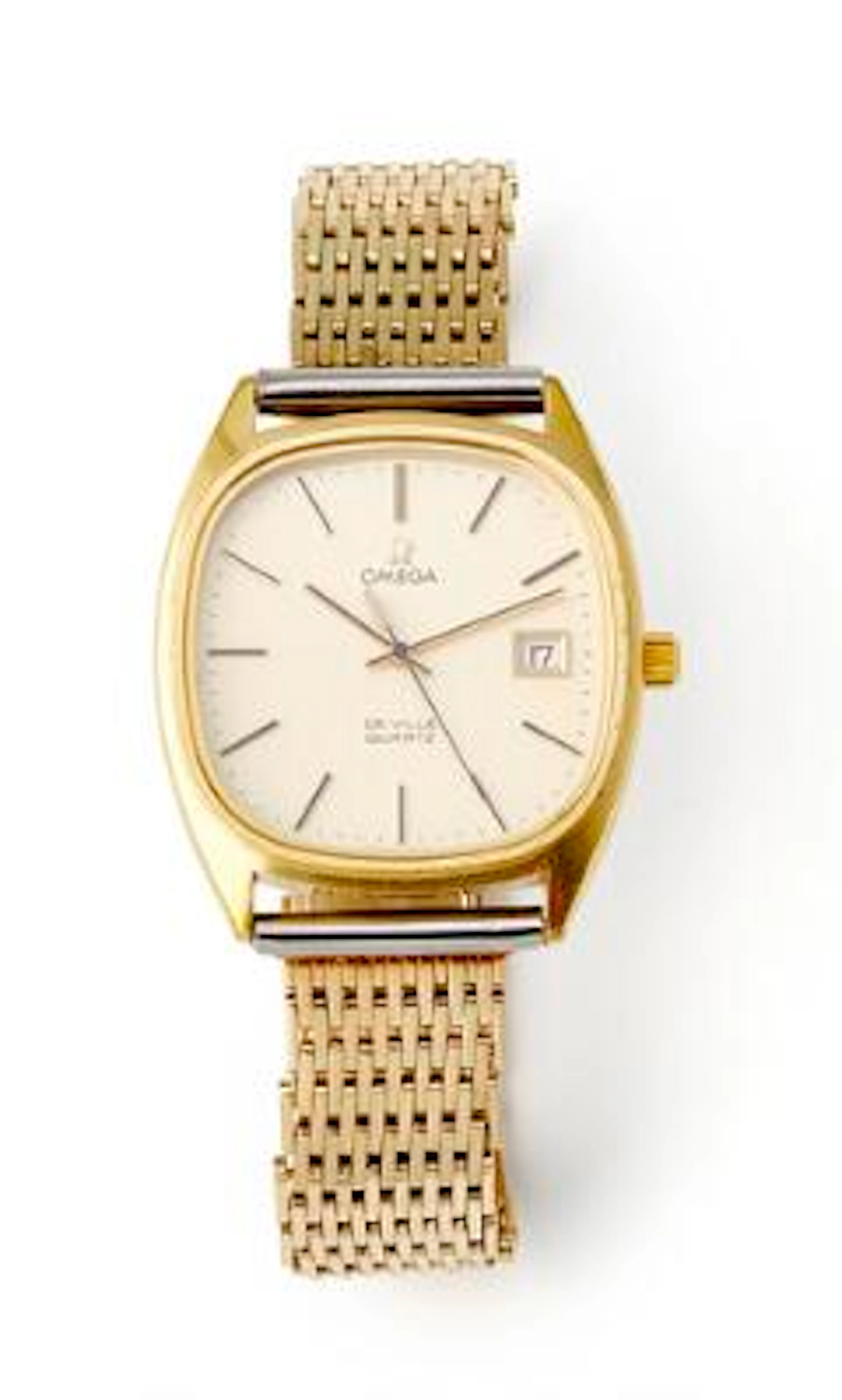 Omega: De Ville of gold-plated steel, ref. 192.0034. Quartz movement