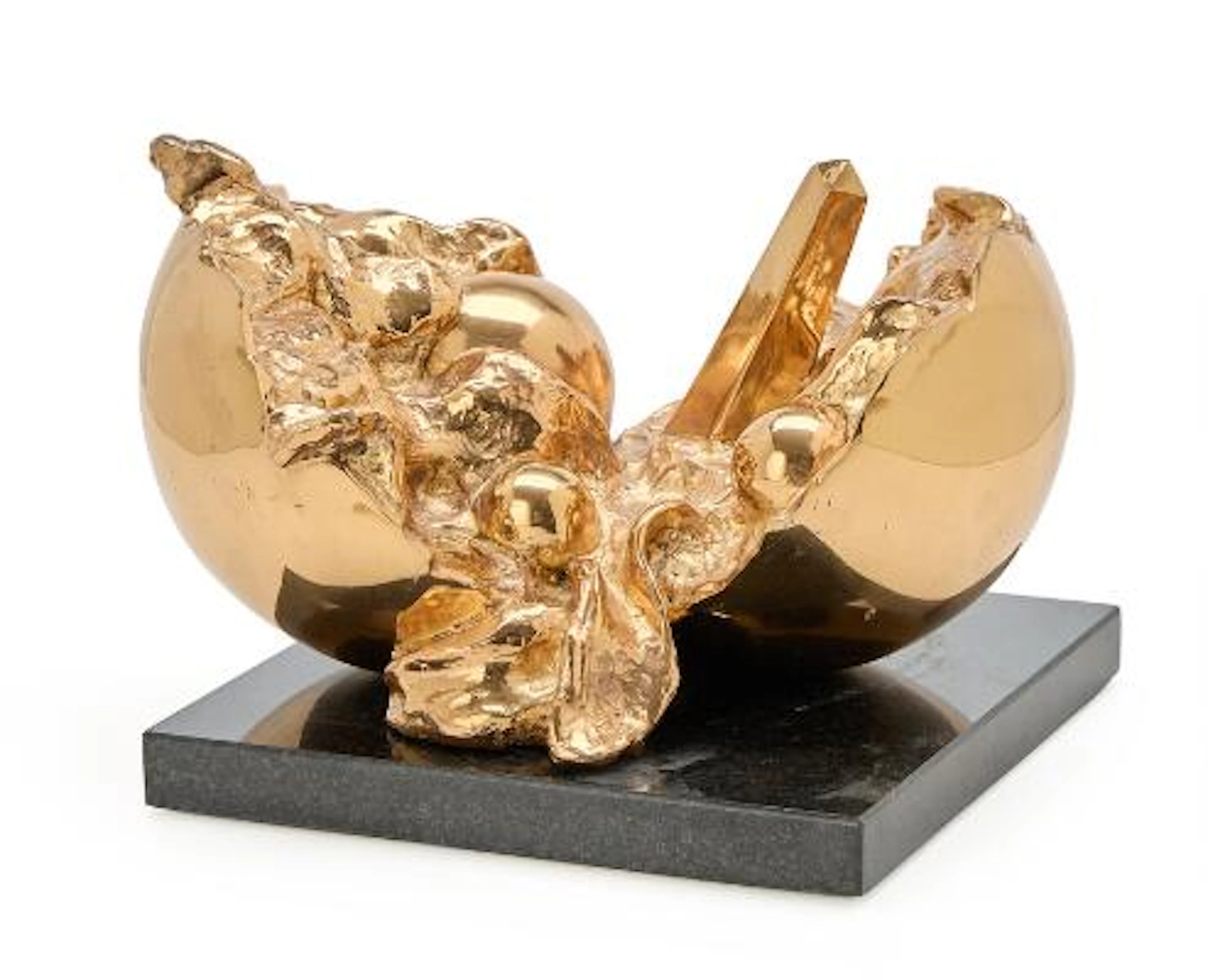 Jens-Flemming Sørensen: Broken Sphere. Signed J-FS, I/IV 2013. Bronze