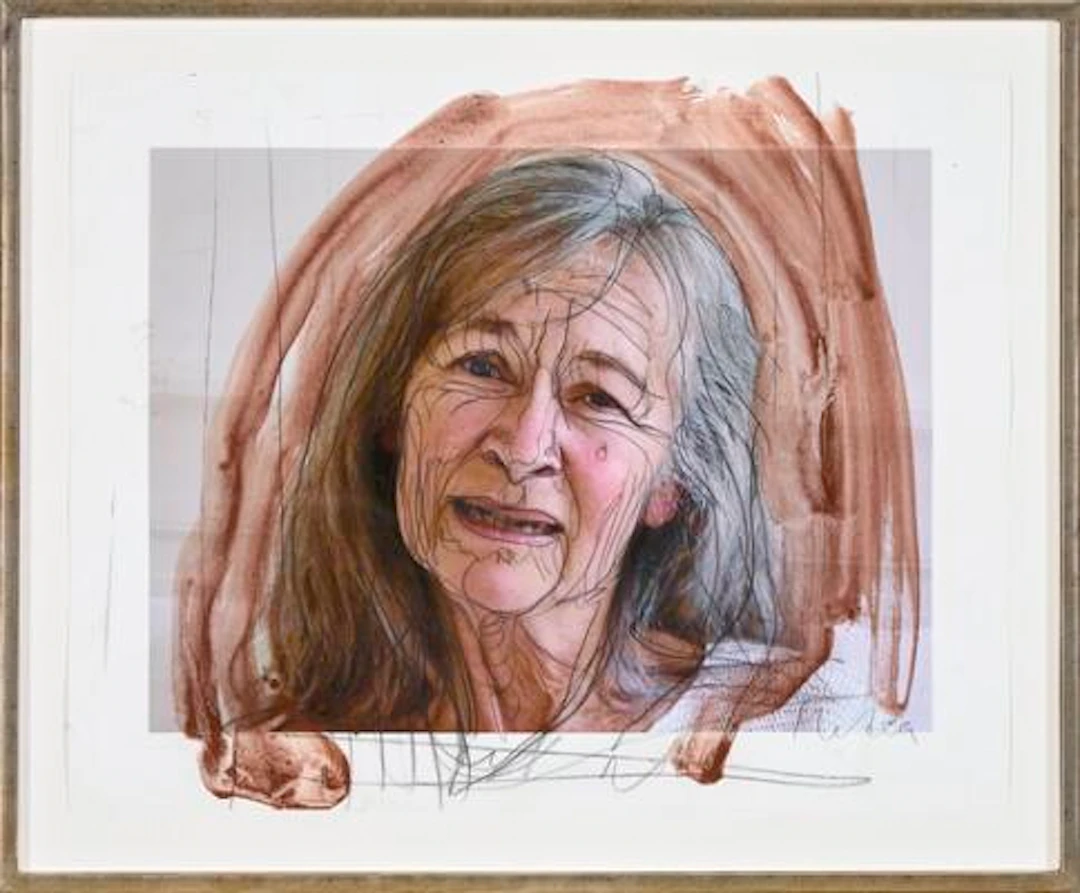 Christian Lemmerz: ”Medea” (Portrait of Lone Backe). Watercolour and