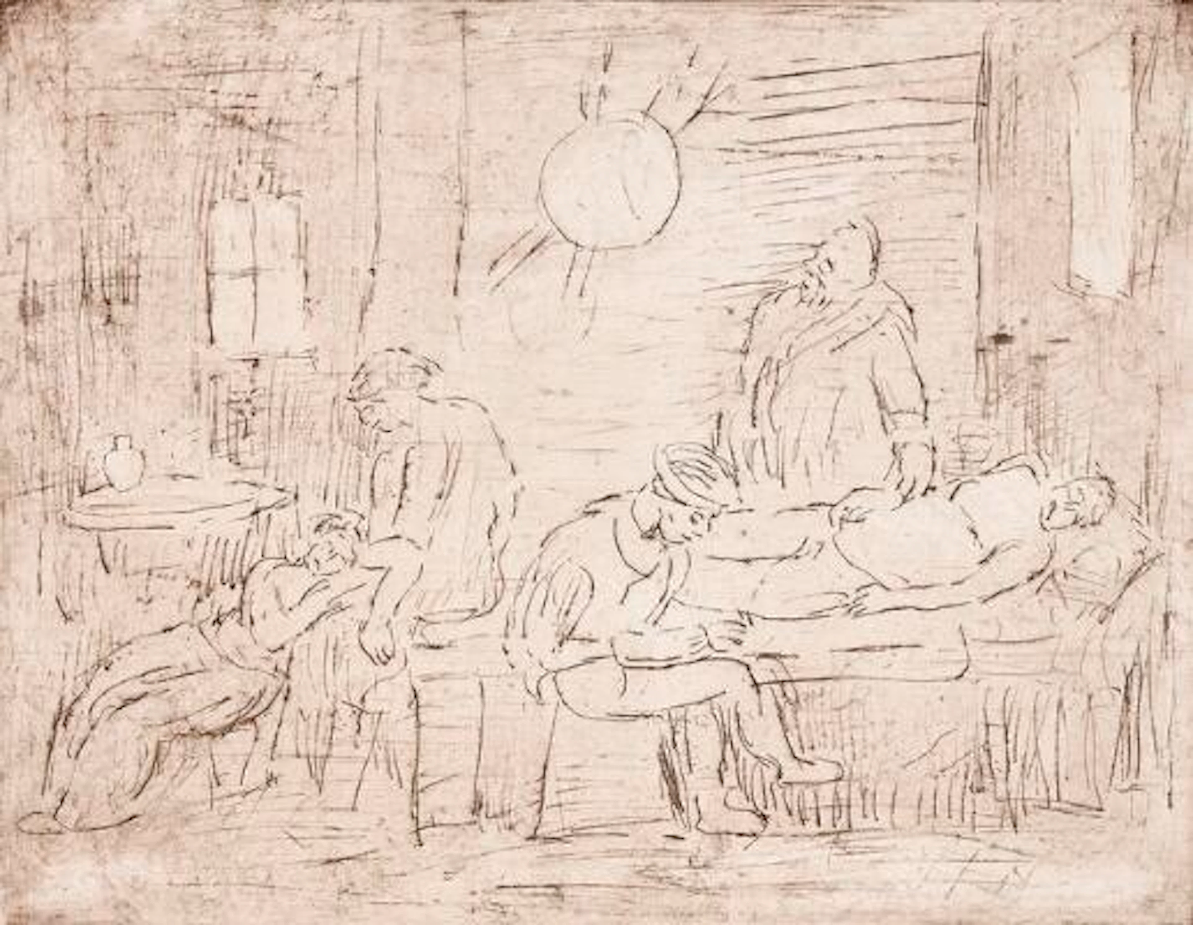 Leon Kossoff: "A Series of Prints after Nicolas Poussin", 1998. Signed