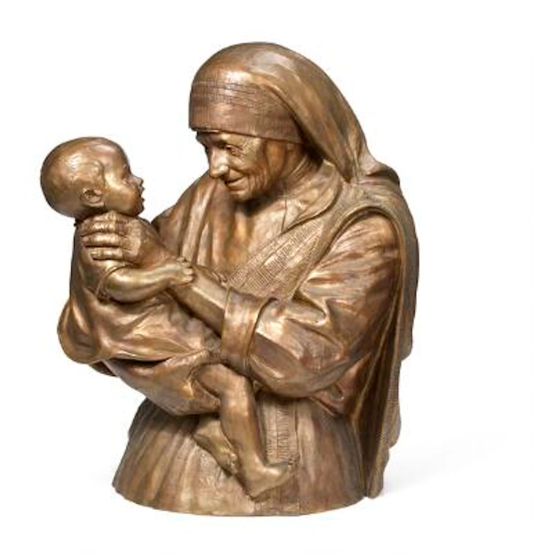 Christian Lemmerz: "Mother Theresa", 2004. Signed Christian Lemmerz