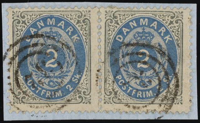 1870. 2 sk. 8.print. Pos. A77-78. Beautiful pair wuith INVERTED +