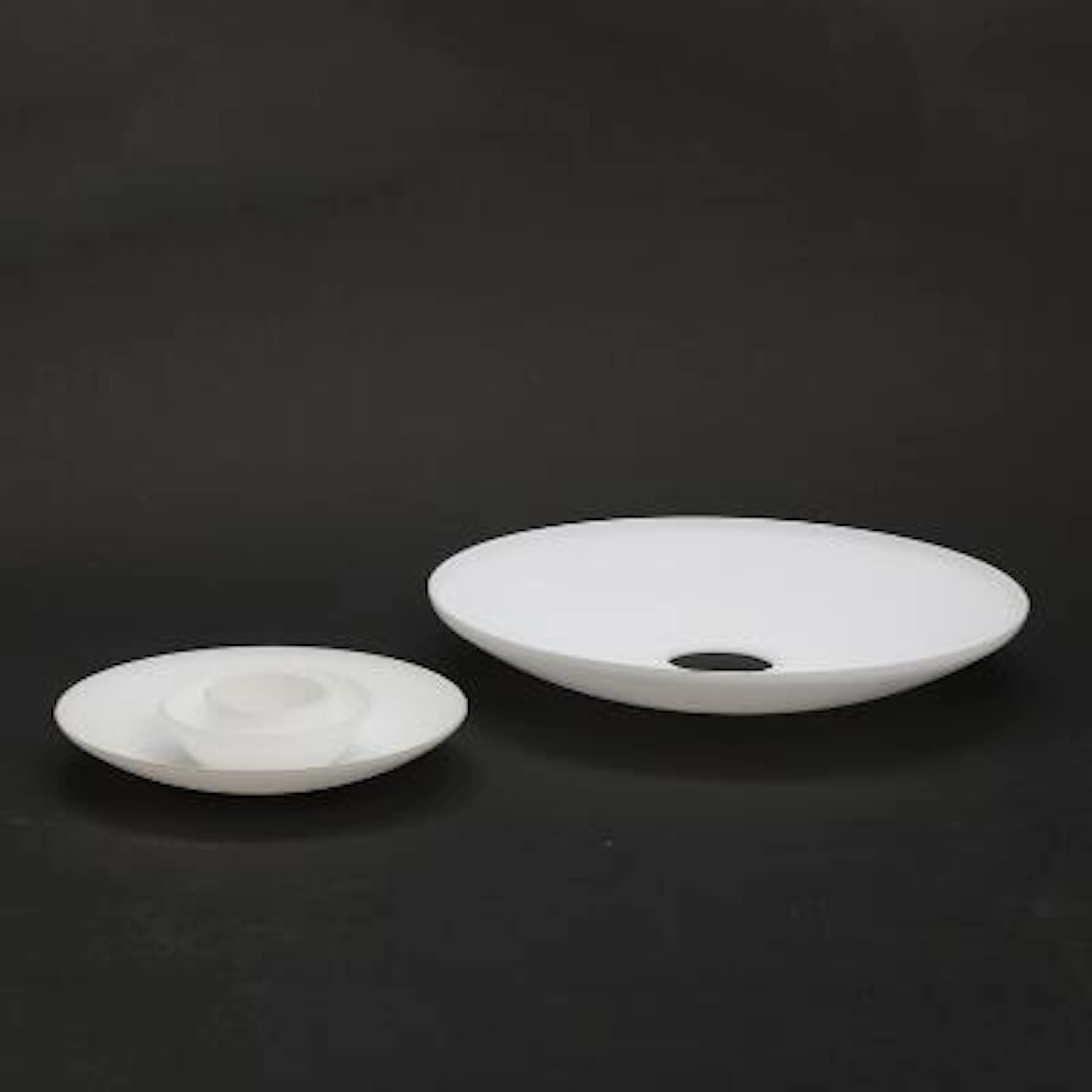 Poul Henningsen: "PH-2/1" multilayer opal glass shade set and a multilayer