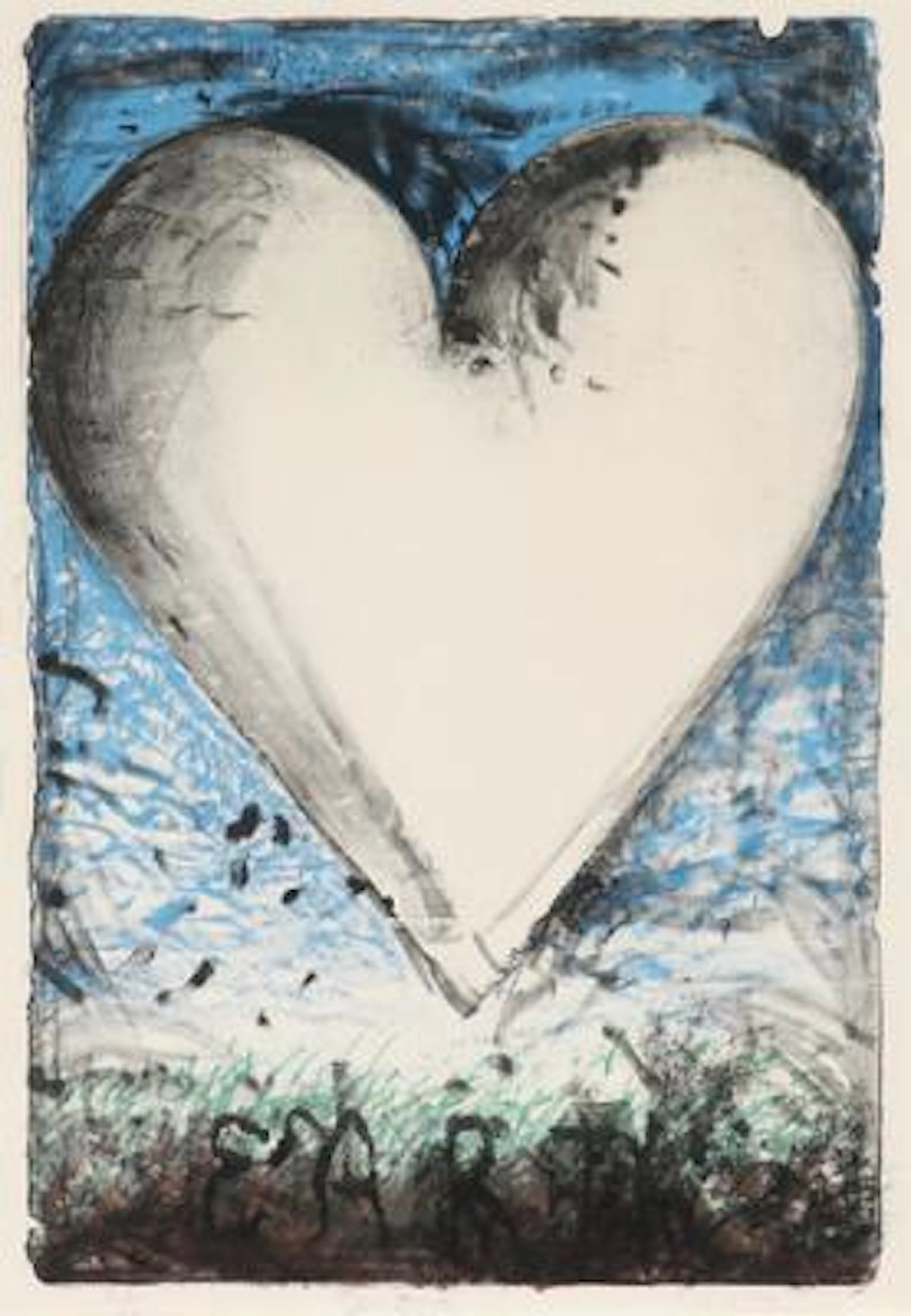 Jim Dine: "The Earth”. Signed Jim Dine 1984, 25/50. Lithograph in