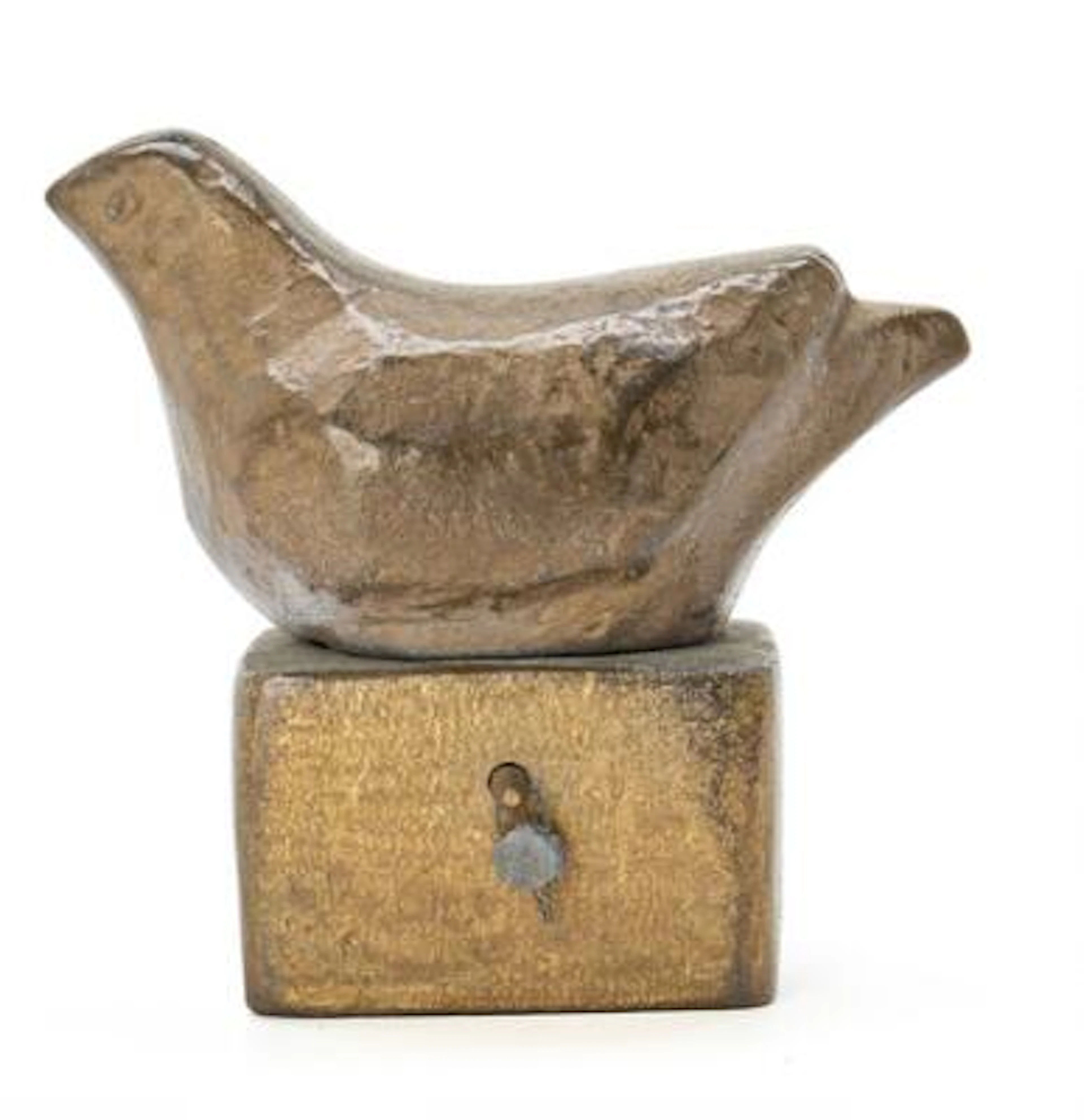 Erik Heide: Money box in the form of a bird. Unsigned. Bronze. H.