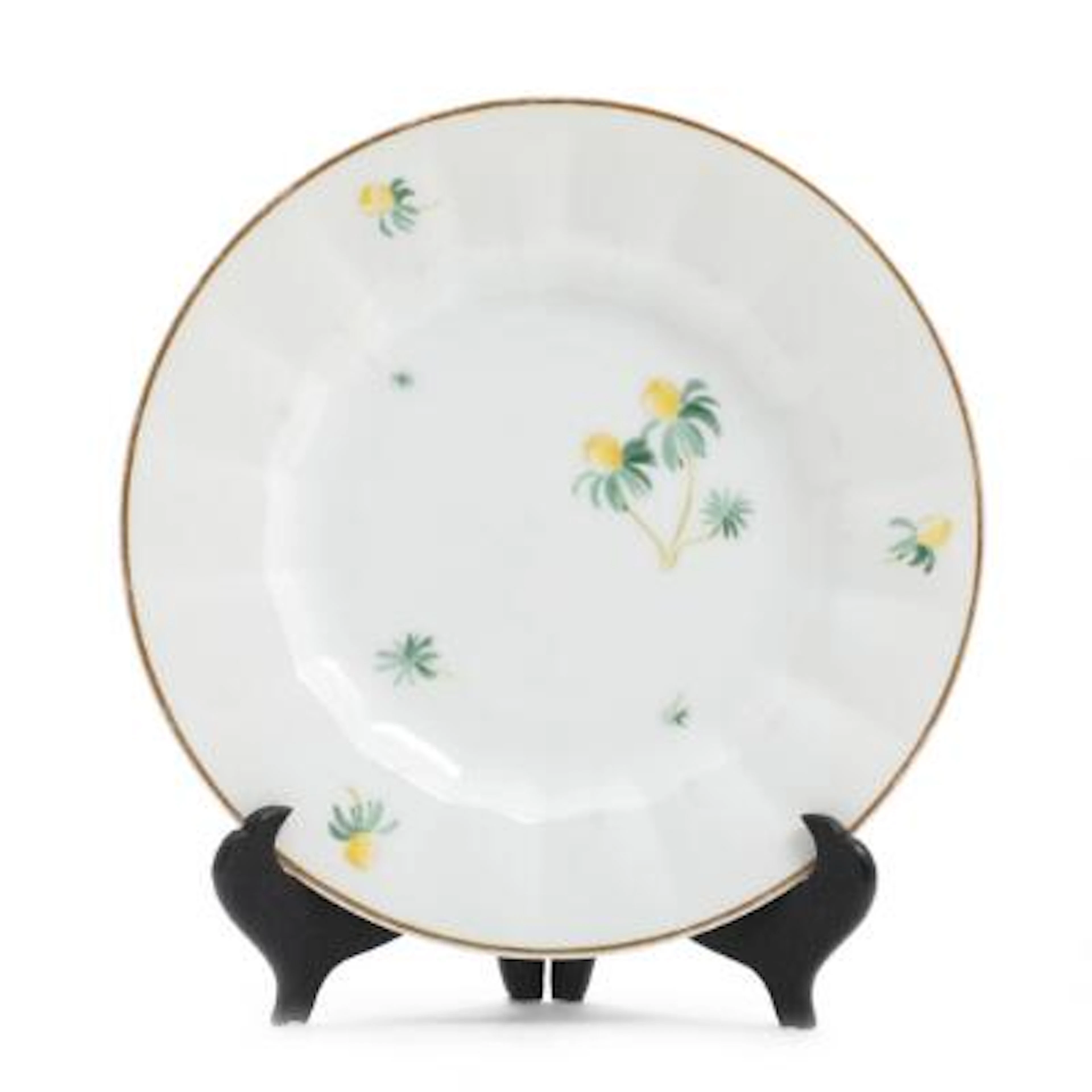 Thorkild Olsen: Porcelain dinner plate, decorated with eratis. Sample.