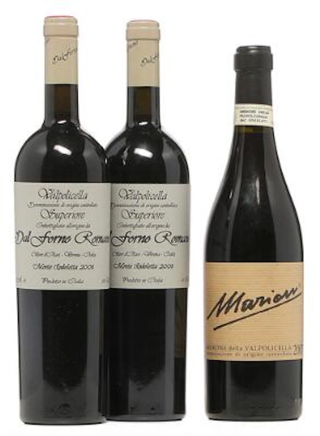 2 bts. Valpolicella Superiore, Dal Forno Romano 2008 A (hf/in). etc.