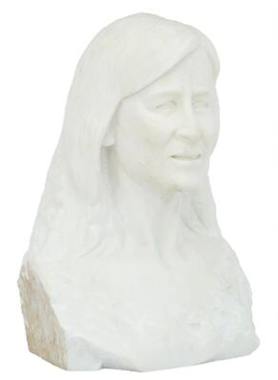 Christian Lemmerz: Portrait bust, "Lone Backe". Signed CL 14. Carrara