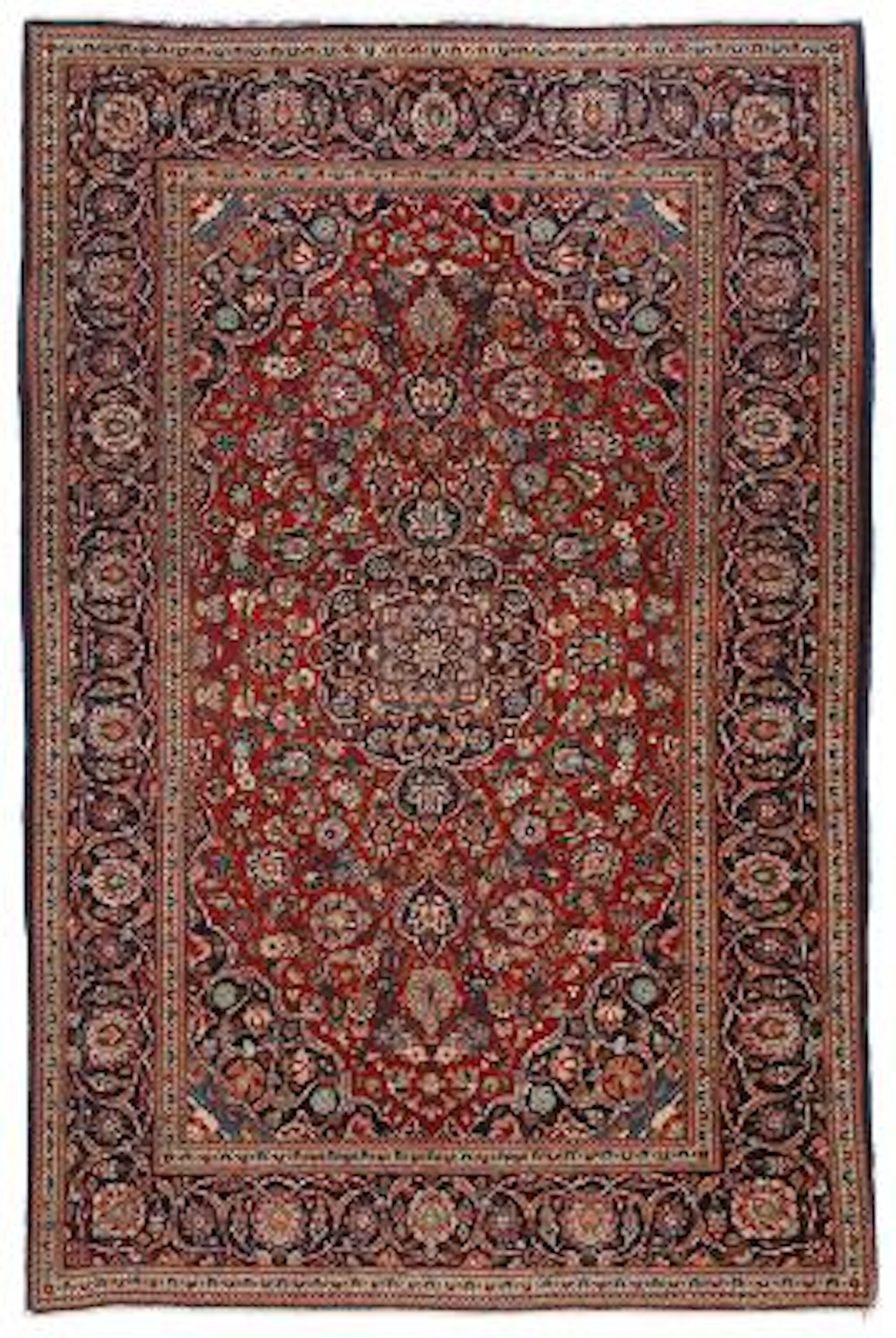 A Kashan carpet, Persia. Medallion design. Mid-20th century. 207 x