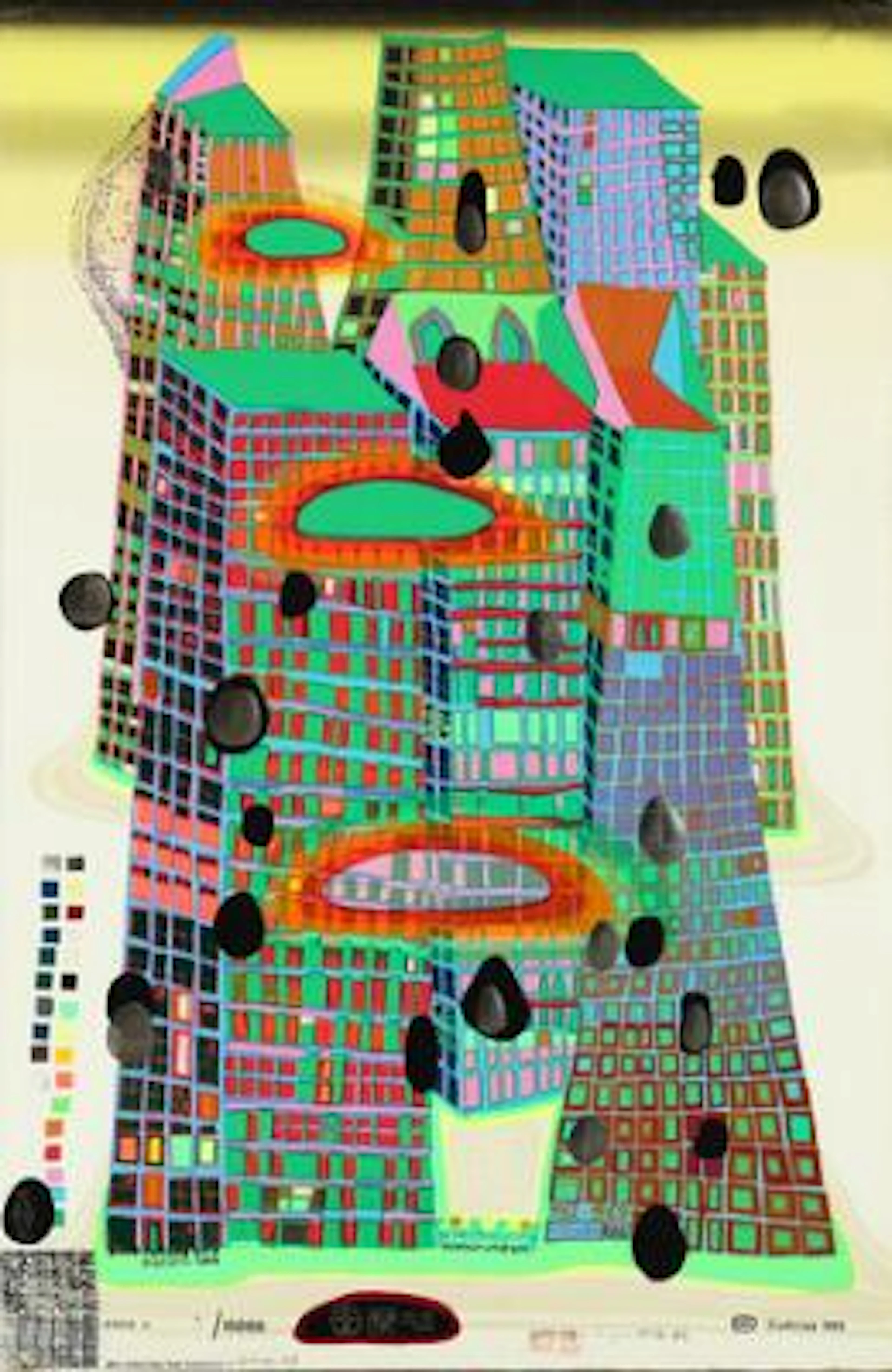 Friedensreich Hundertwasser: "Good Morning City - Bleeding Town".