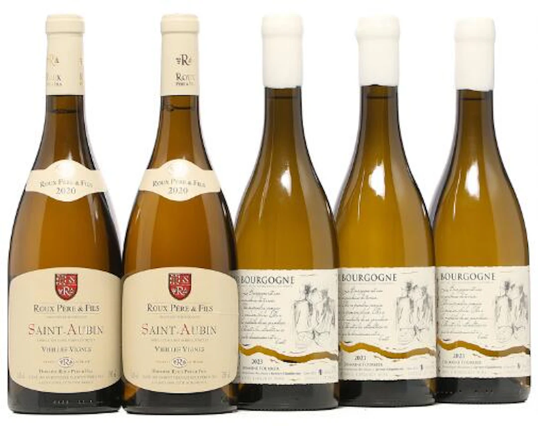 2 bts. Bourgogne, hvid 2020 A (hf/in). etc. Total 5 bts. – Bruun Rasmussen